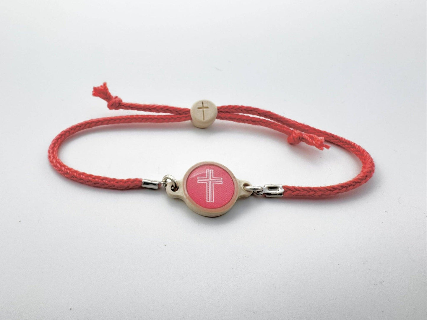 Tap To Pray™ - Survivor Series Handmade Bracelets: .999 Silver-Plated + Slate Cross