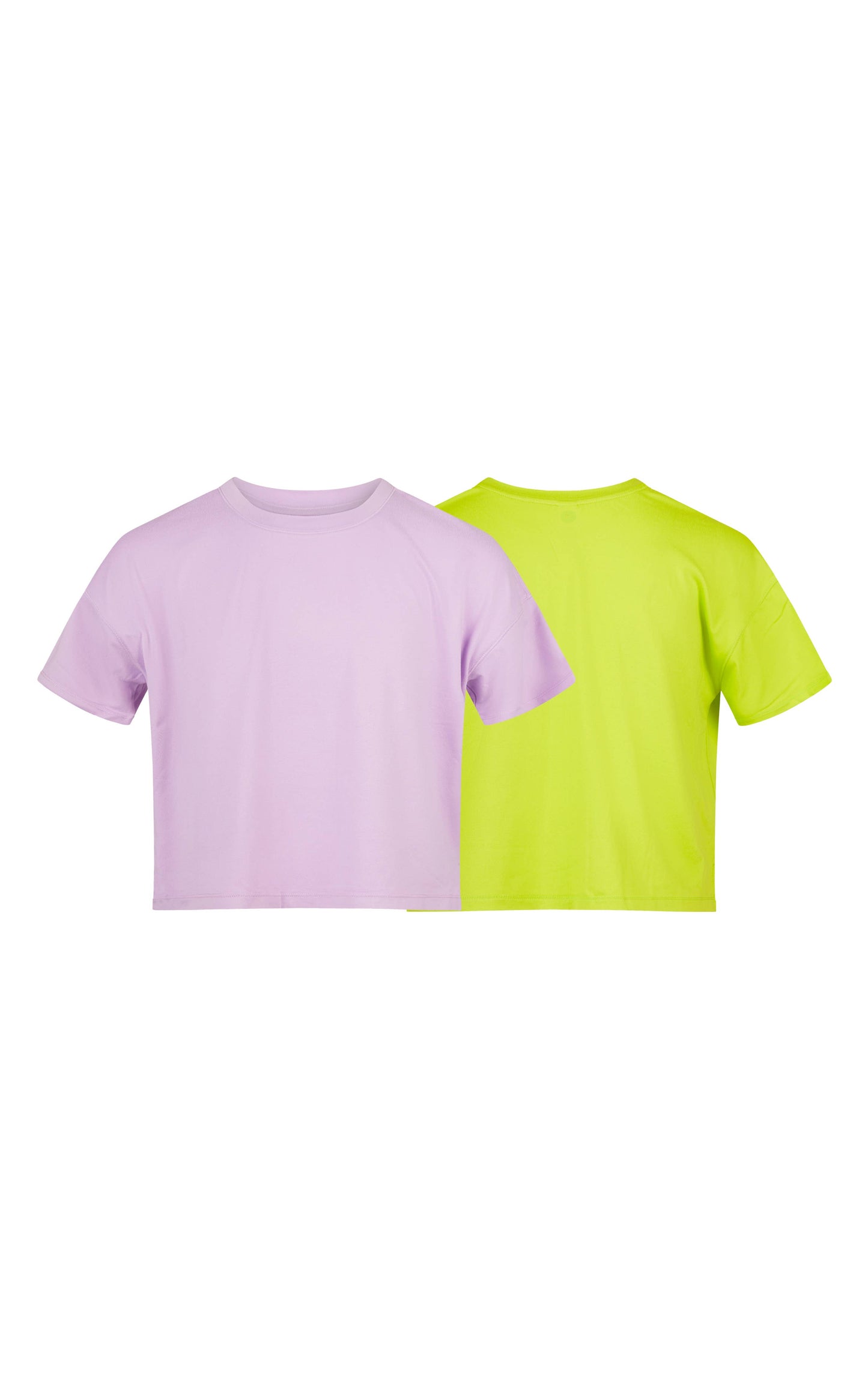 Girls - 2 Pack Super soft Deluxe Boxy Short Sleeves T-Shirts: KNOCKOUT PINK/CERAMIC