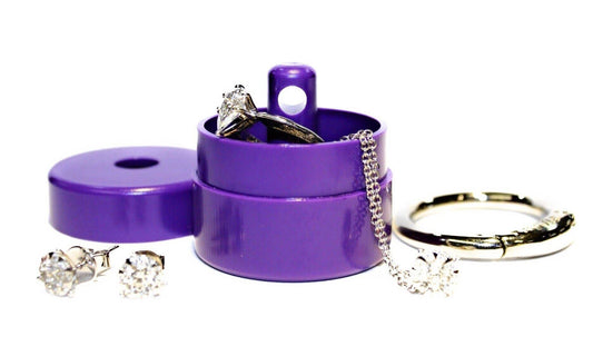 Purple Lion Latch Jewelry/Pill Tote