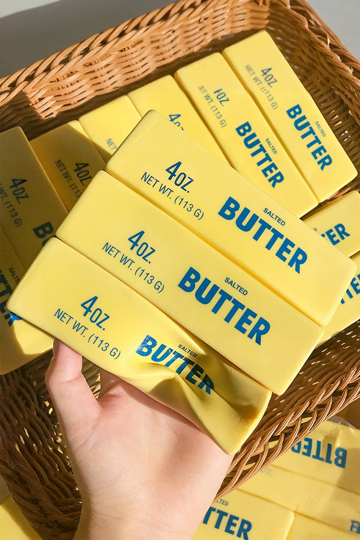 LAS Butter Sticker Relieve Pressure Toy: Yellow