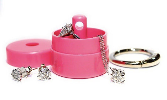 Pink Lion Latch Jewelry/Pill Tote