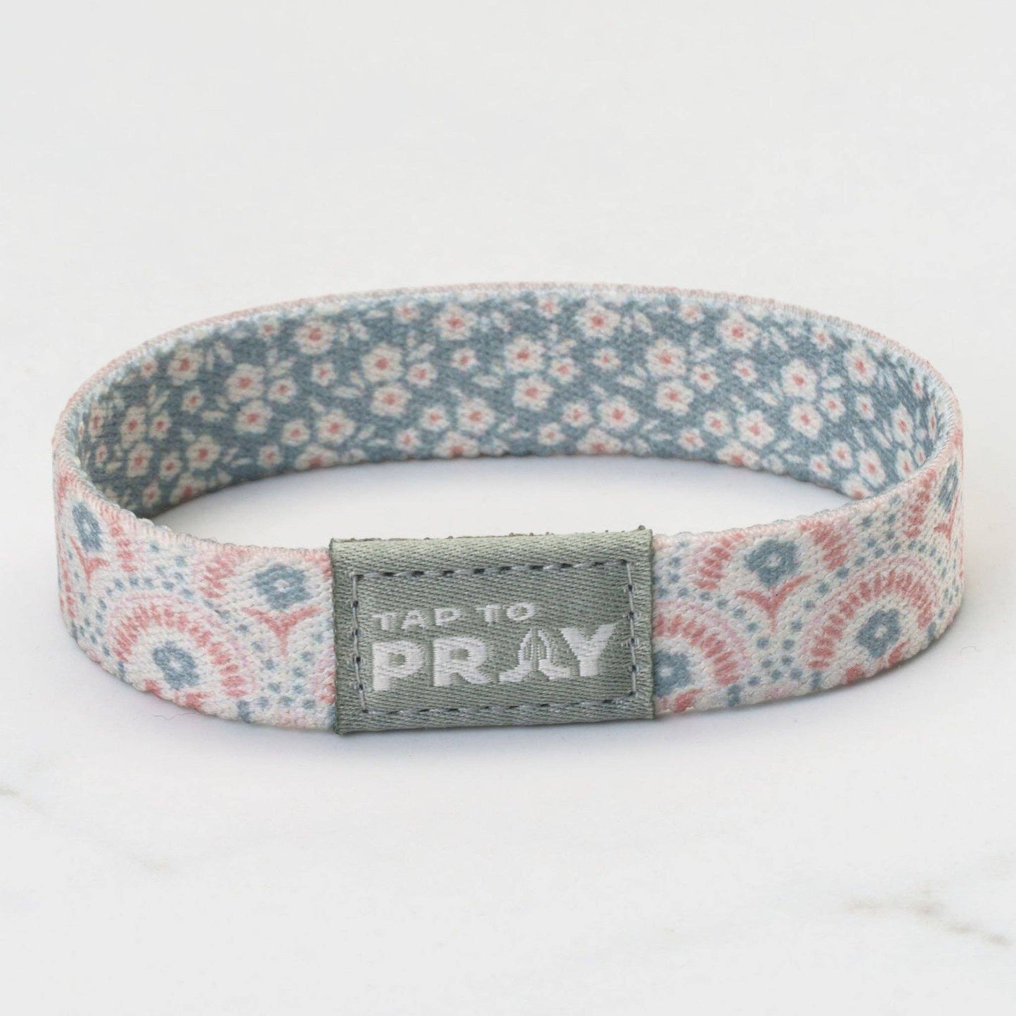 Tap To Pray® Wristband – Boho Bouquet: Large