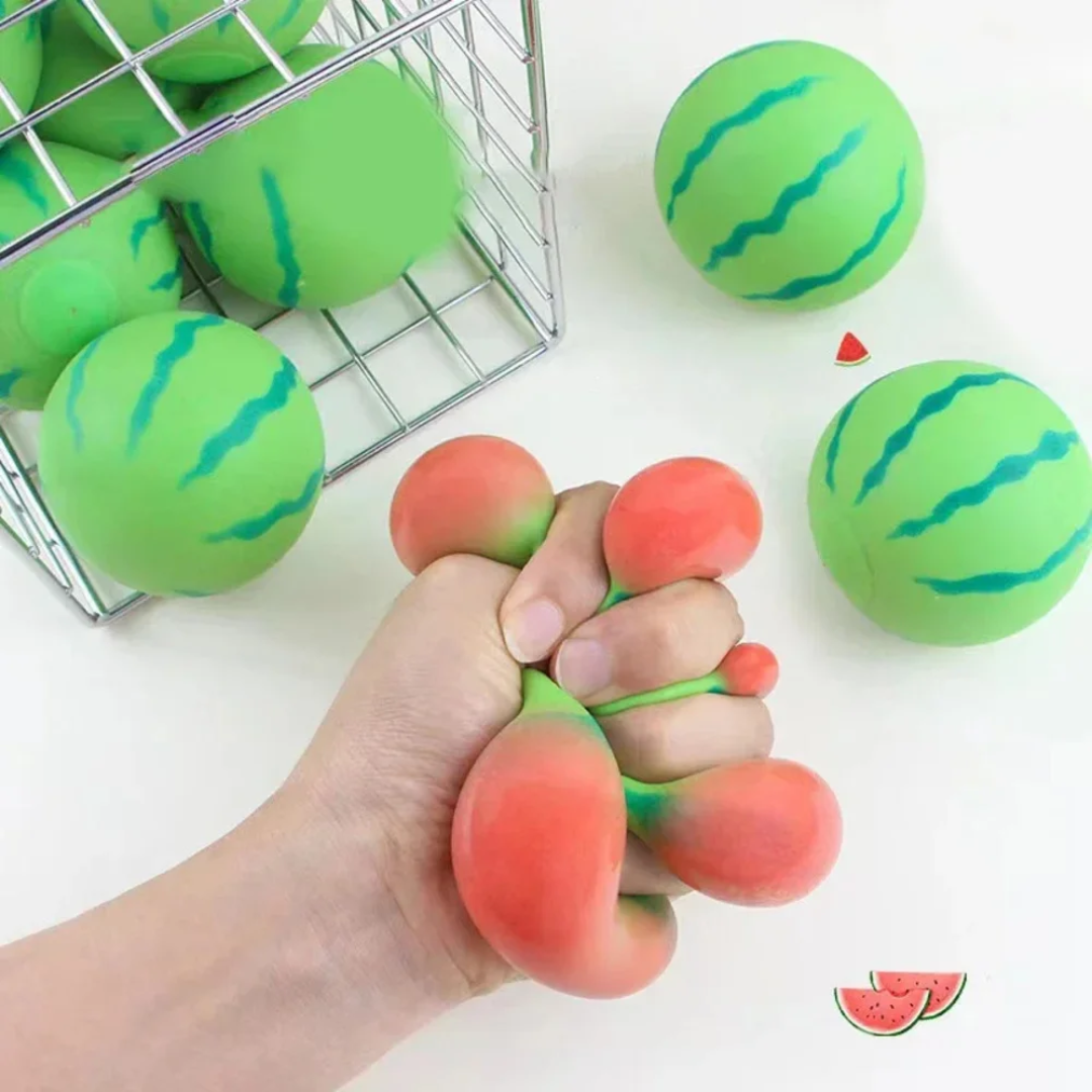 Squishy Watermelon Squeeze Toy - Stress Relief Ball