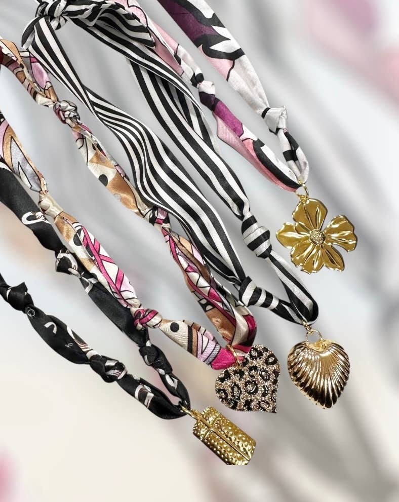 Trendy Scarf Charm Necklace 