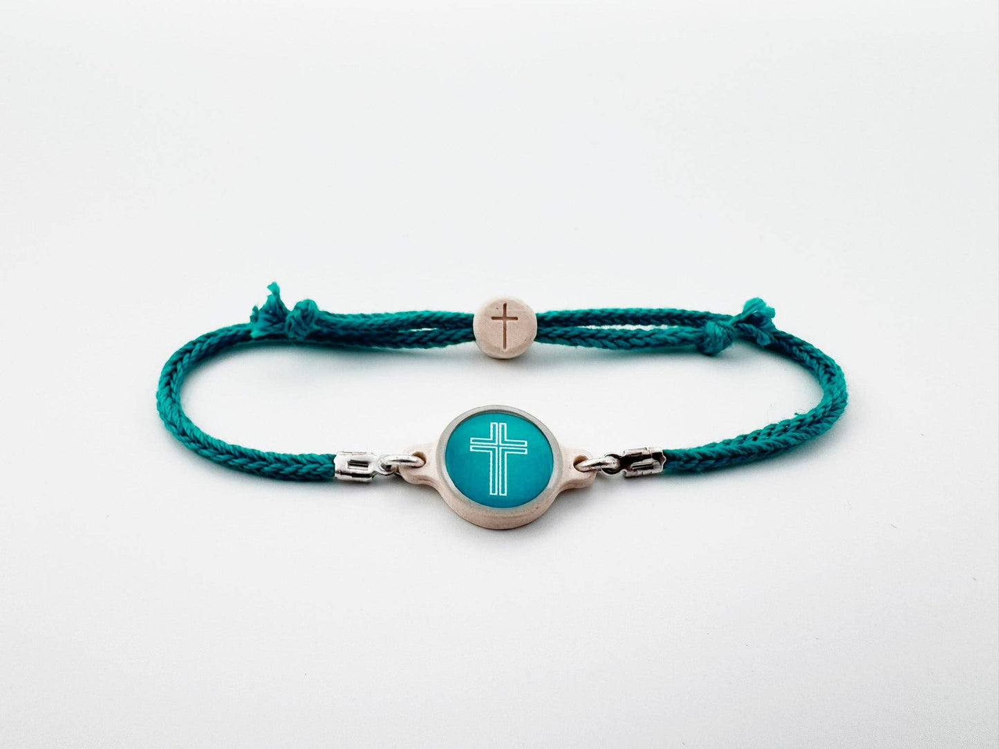 Tap To Pray™ - Survivor Series Handmade Bracelets: Honeysuckle + Cross