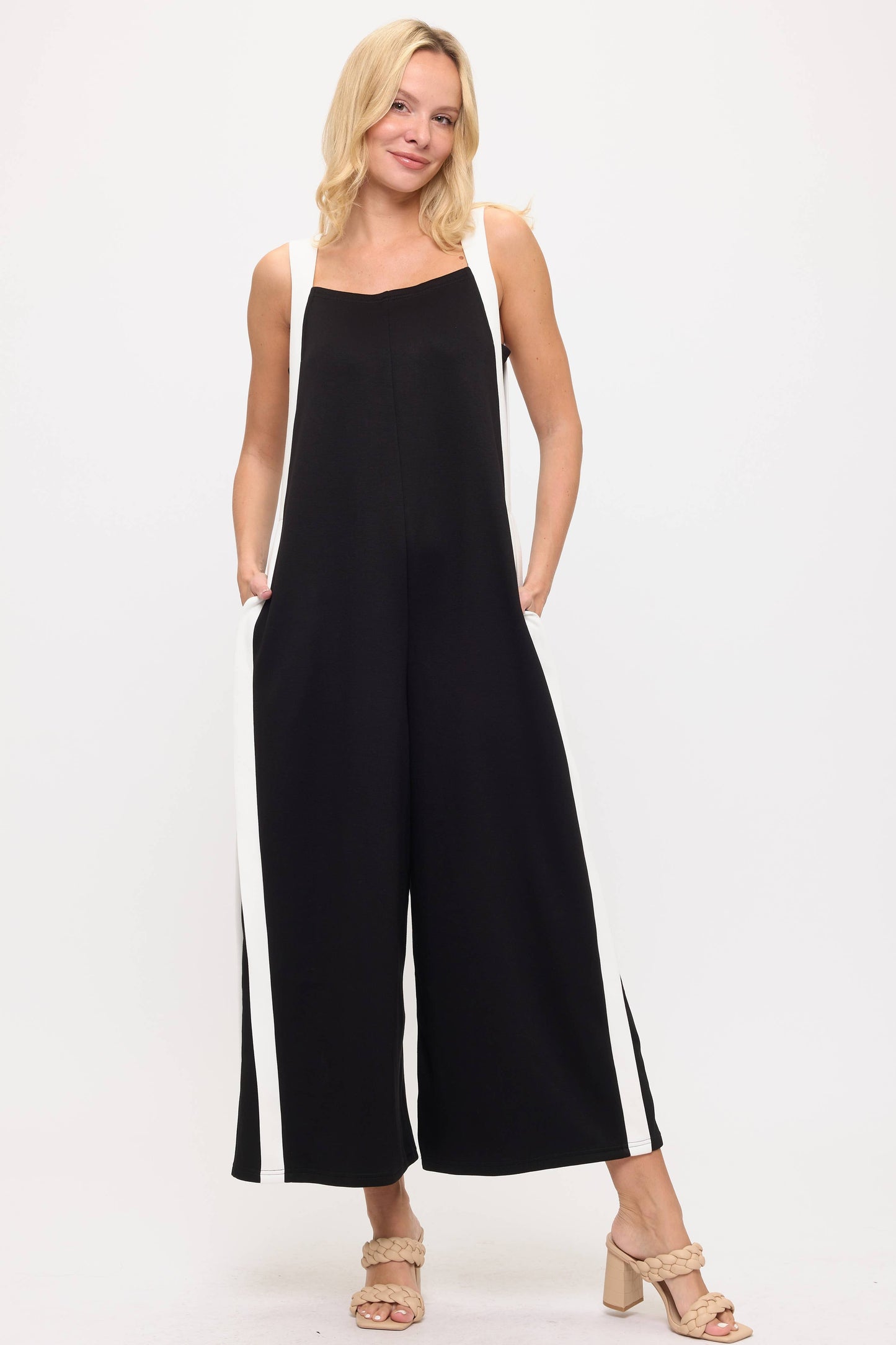 color block jumpsuit