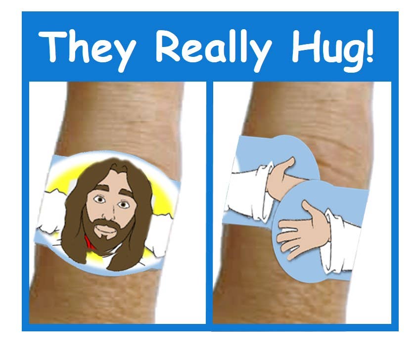 "Healing Hugs" Fun Jesus Bandages, Great Gift 24ct