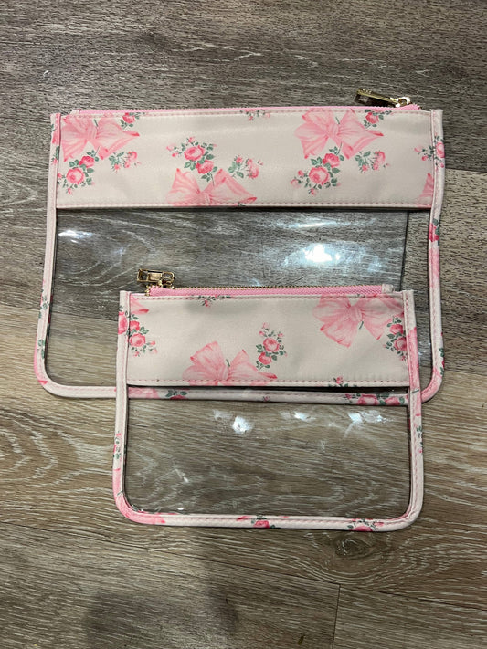 Pink coquette nylon wet bag available i. 2 sizes : Medium