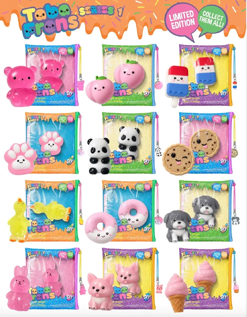 Japanese Squishy Jelly Taba Toy Pouch DIY Fidget Toy 24 Ct