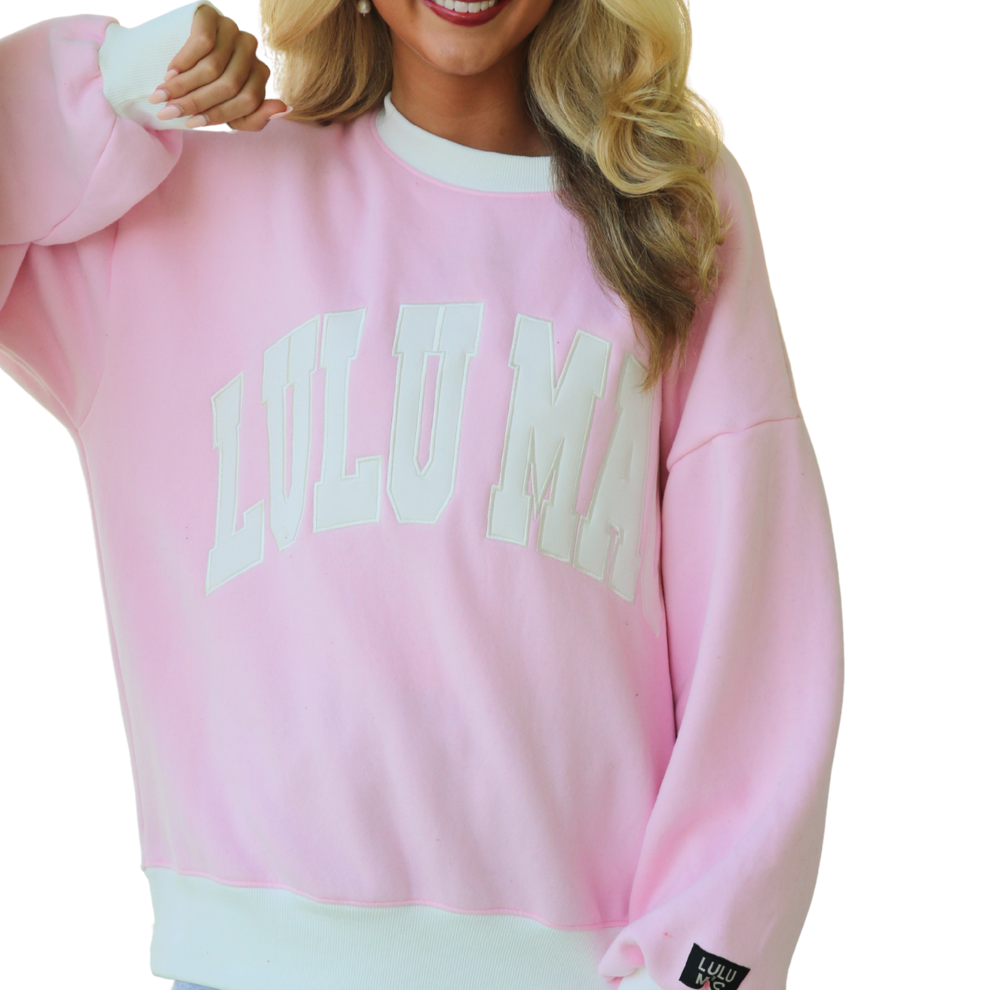LM-SW-1002 Color Block Pink/White - Stitch: Pink/White / X-Large