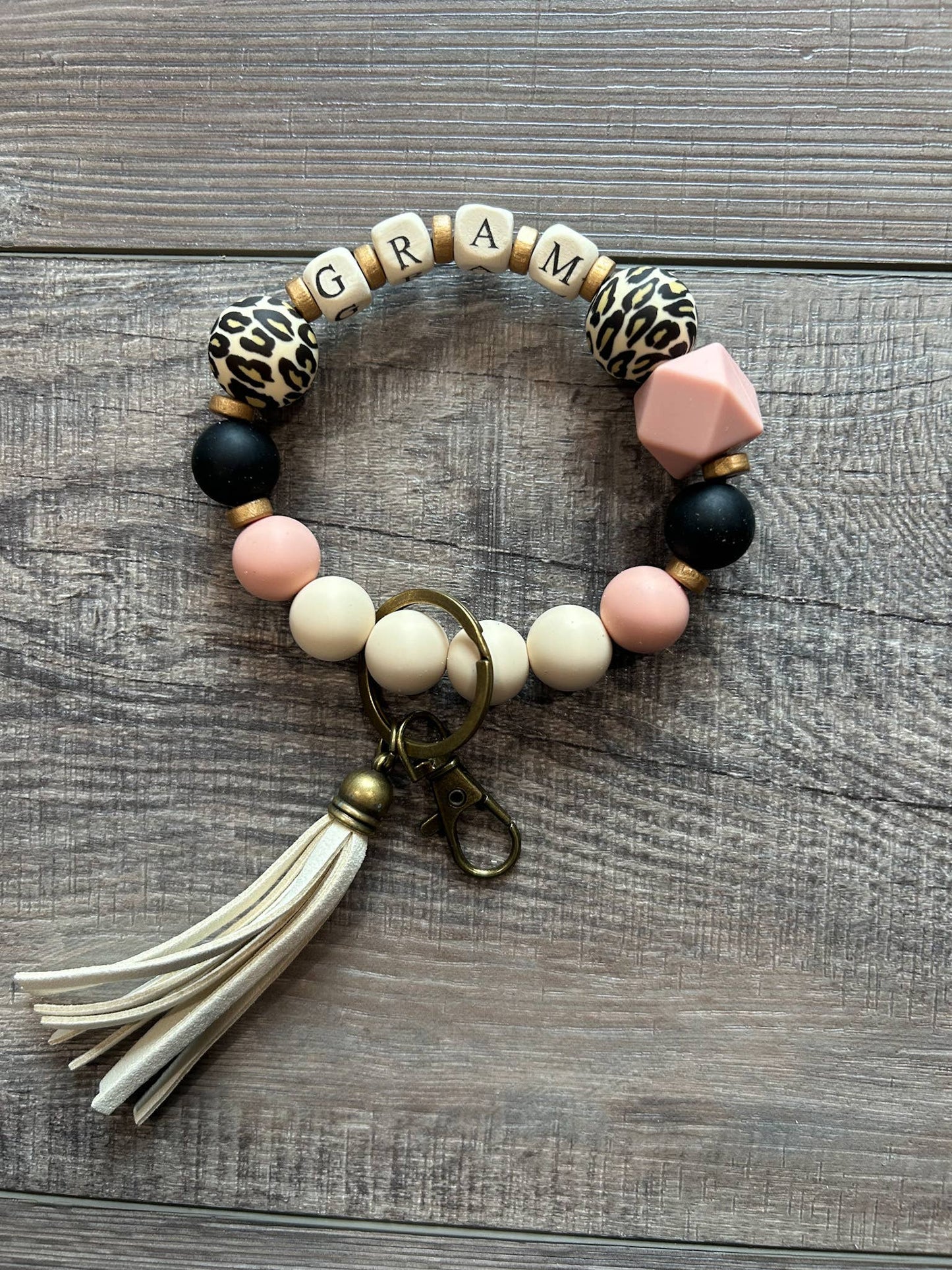 Grandma Gift NANA, MIMI, GRAM or GIGI Keychain Wristlet: NANA