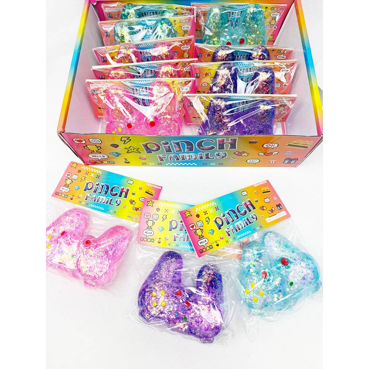 Glitter Game Controller Squishies Toy: MIX COLOR / ONE(12)