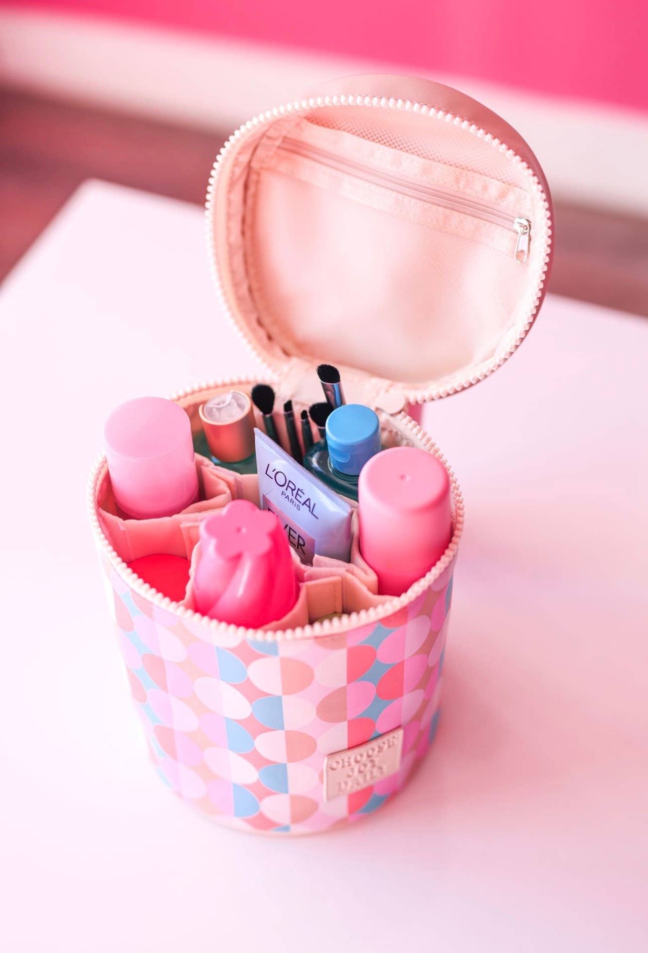 Barrel Organizer - Nashville (Pink/Tan)