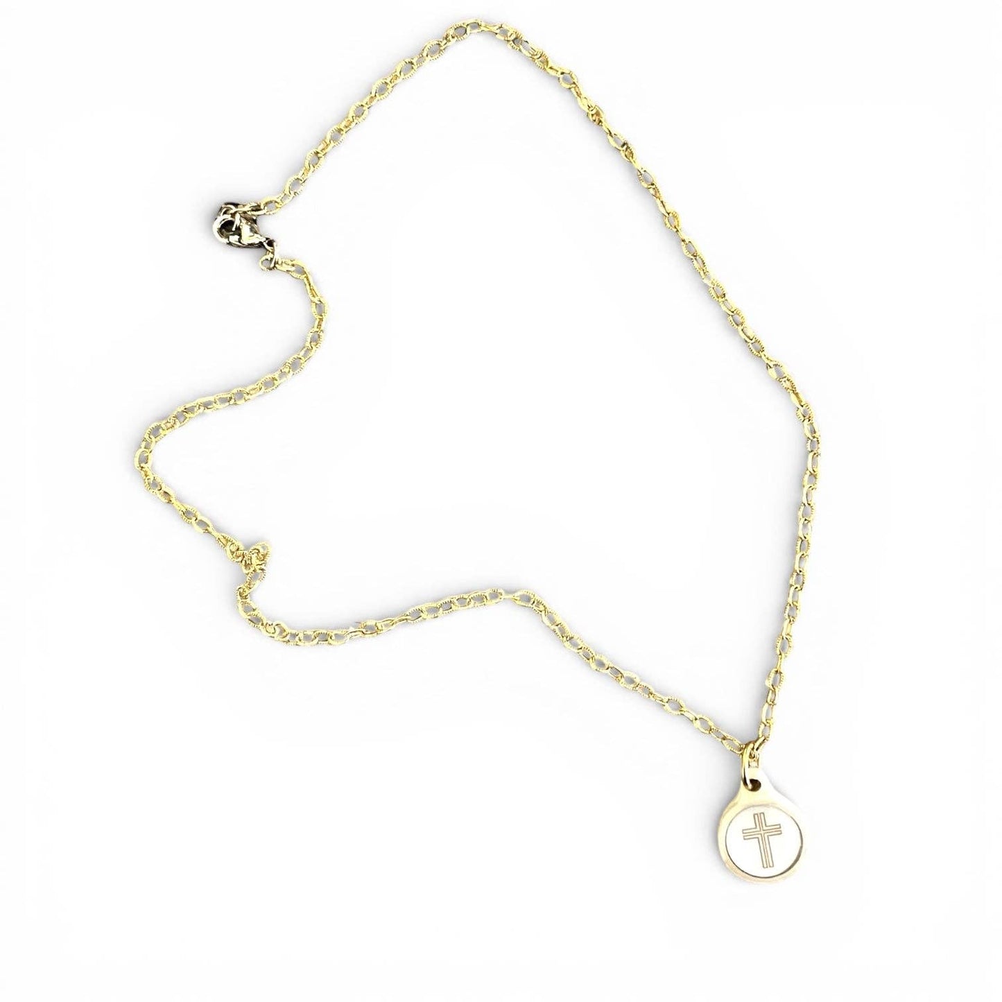 Tap To Pray® Survivor Series Necklace: Silver + Cross