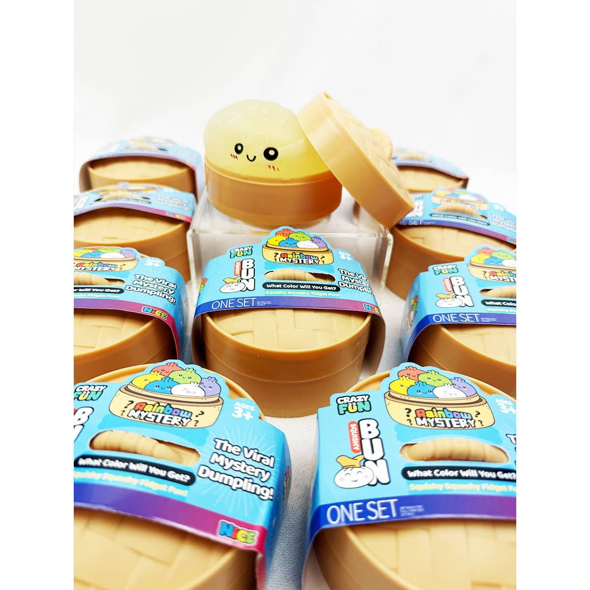 Slow Rising Mystery Dumpling Squishy with Steamer: MIX COLOR / ONE(12)