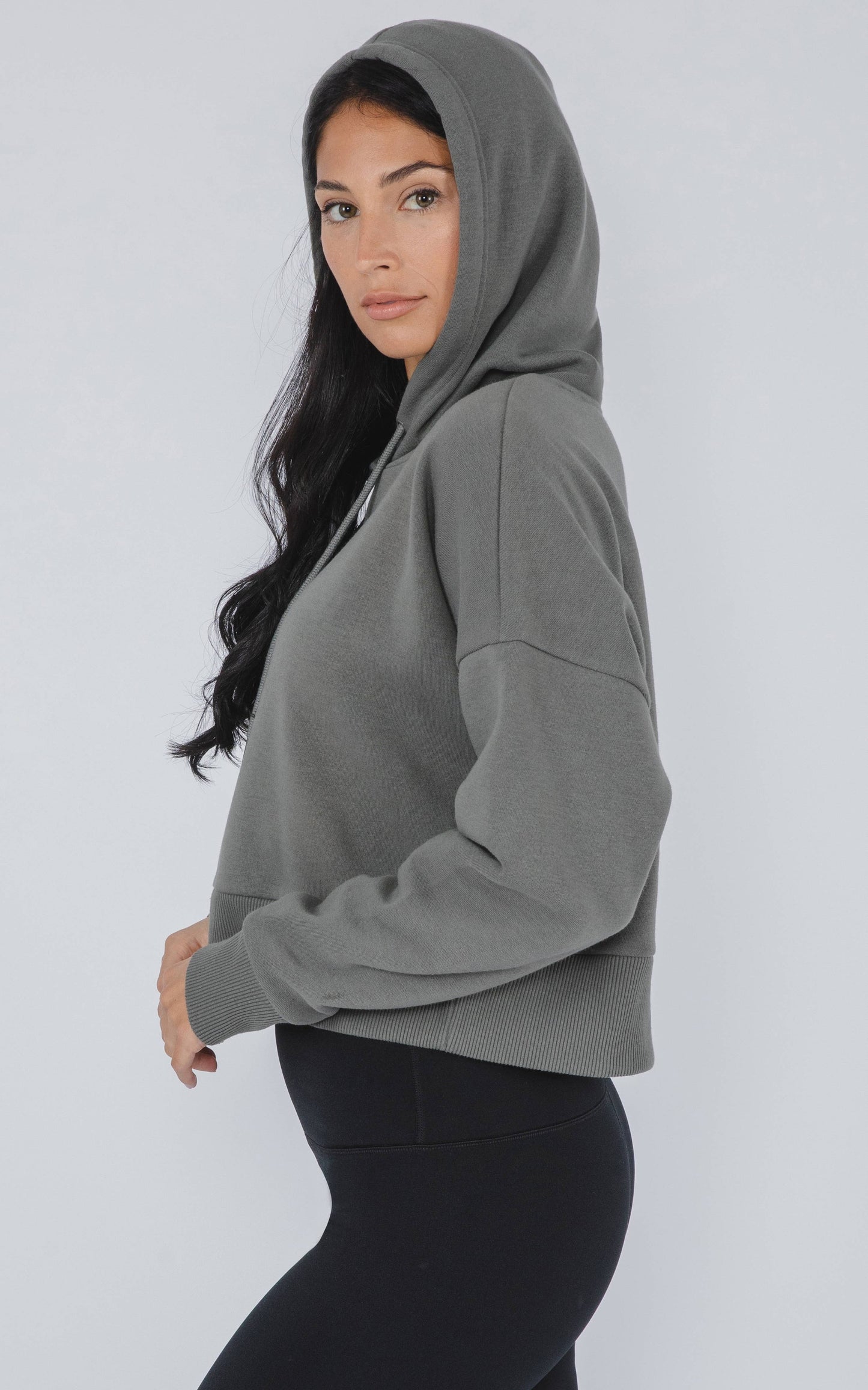 Women's Lux Fleece Solid Pullover Hoodie : Windsor Wine