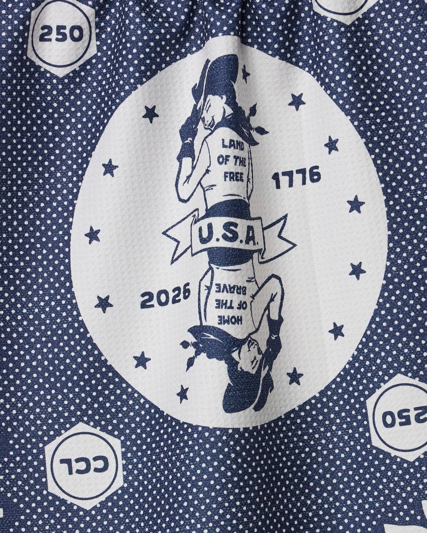 USA Cowgirl Tea Towel: Red