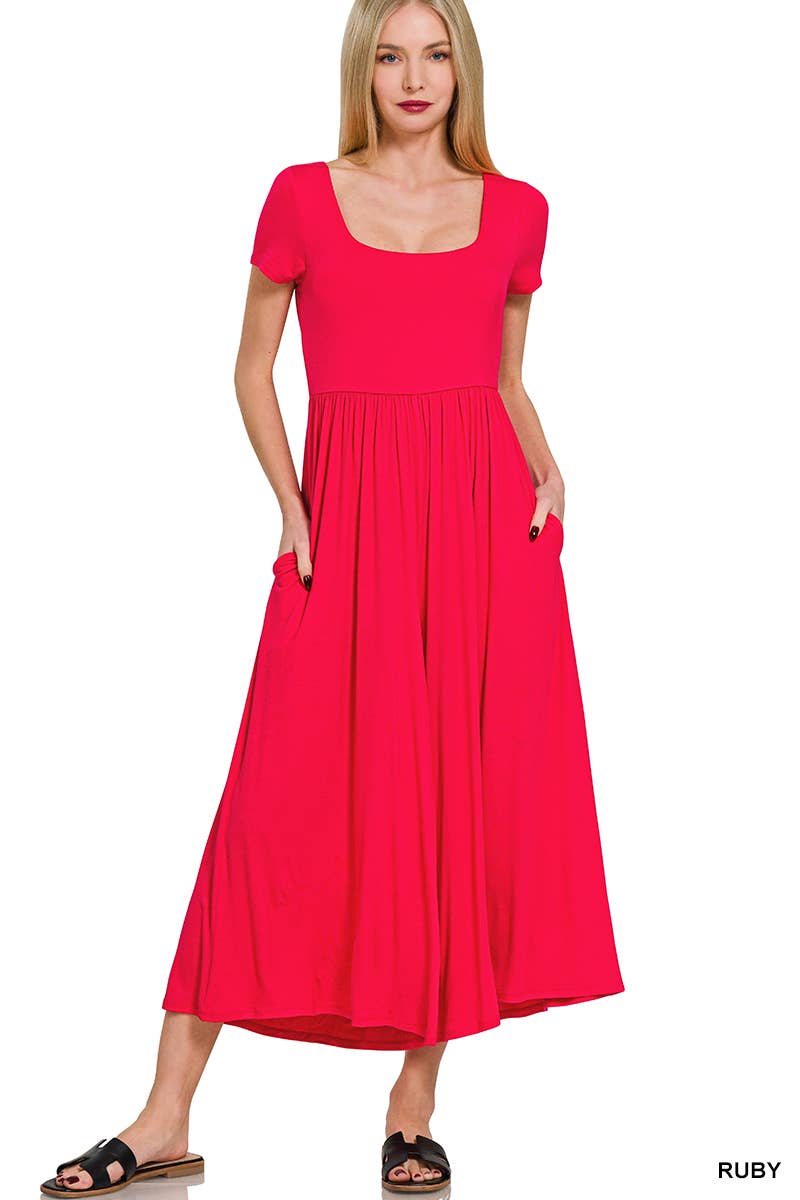 Double Layered Short Sleeve Jumpsuits: BLACK / 2-2-2 (S-M-L)