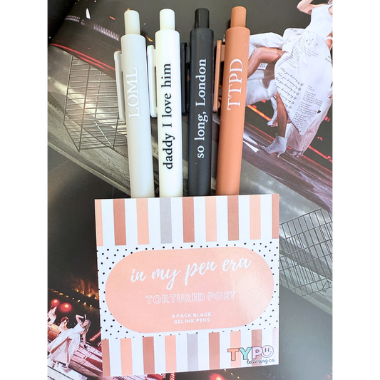 Tay inspired pen set-Tortured Poet