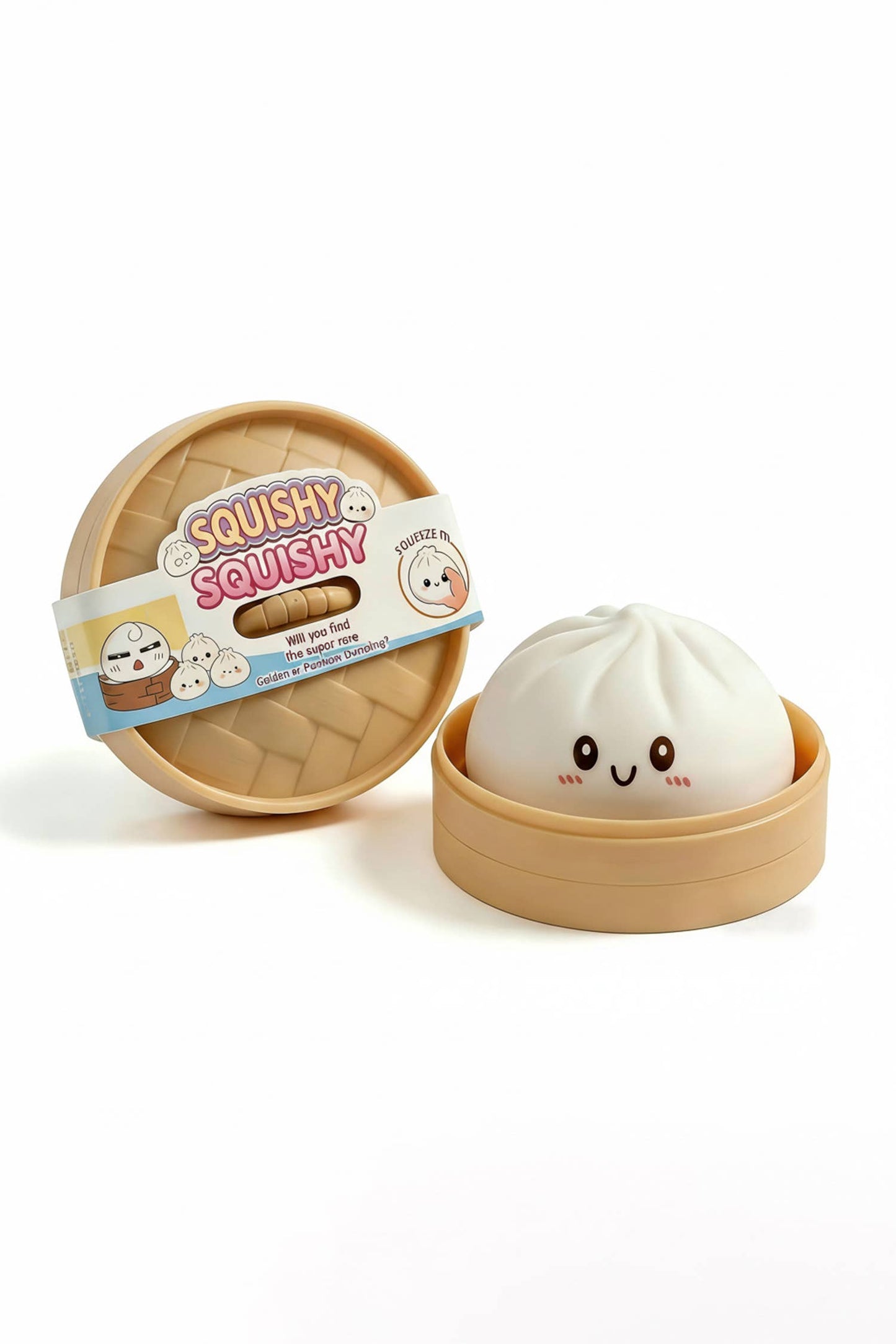 Cute Dumpling Squishy Stress Relief Squeeze Toy: Gold / ONE SIZE