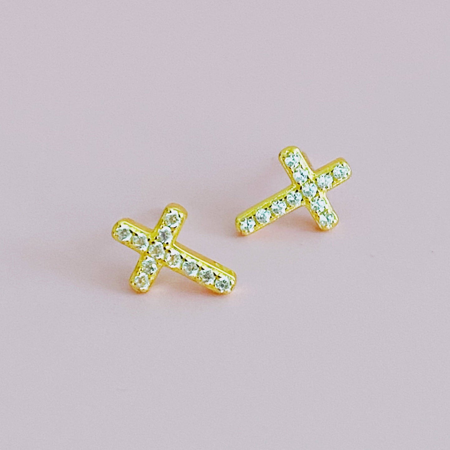 Mini Sparkle Mini Stud Sterling Silver Earrings: Infinity