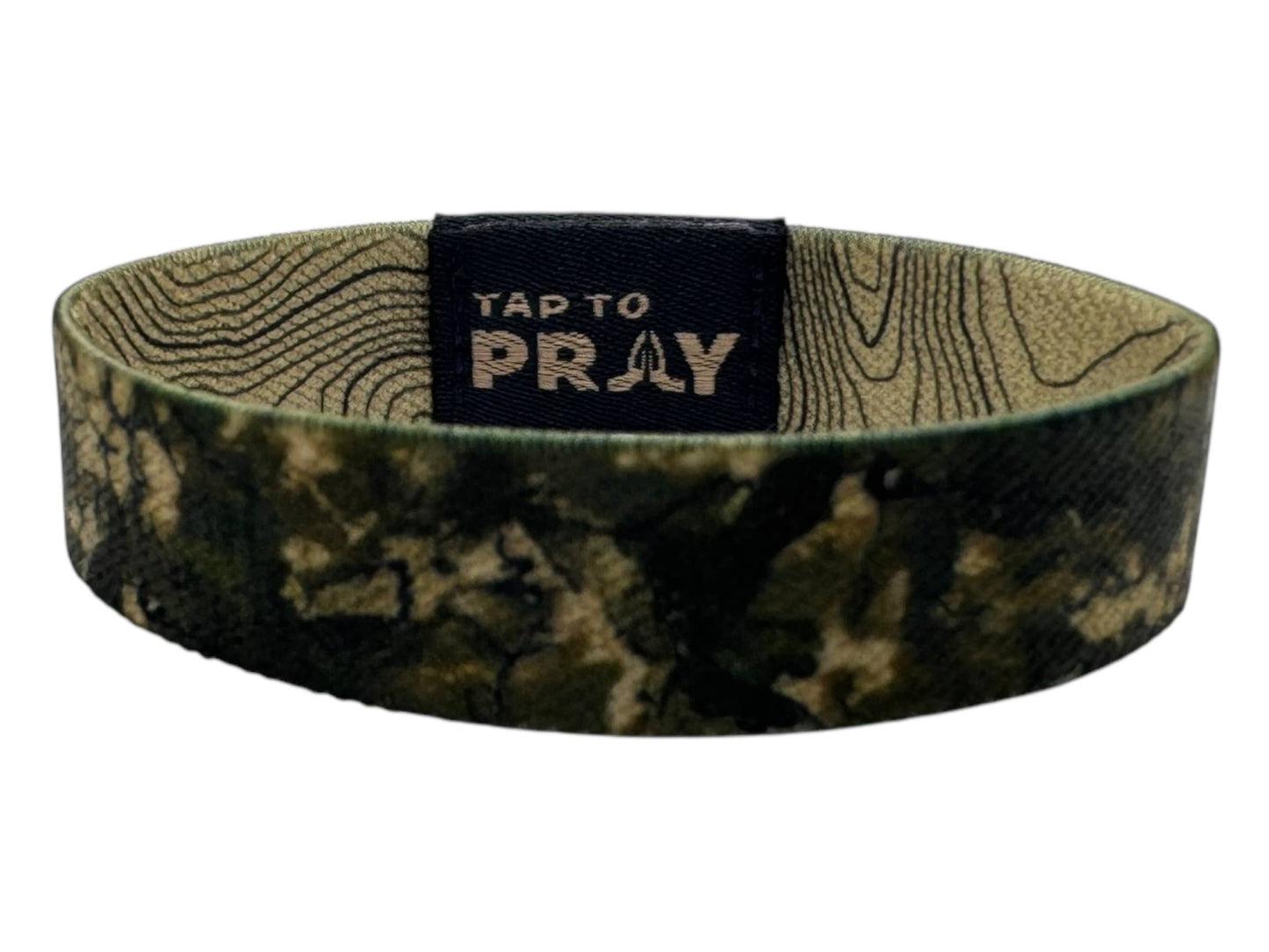 Tap To Pray™ Wristbands - Valor Camo & Isaiah 6:8: Small