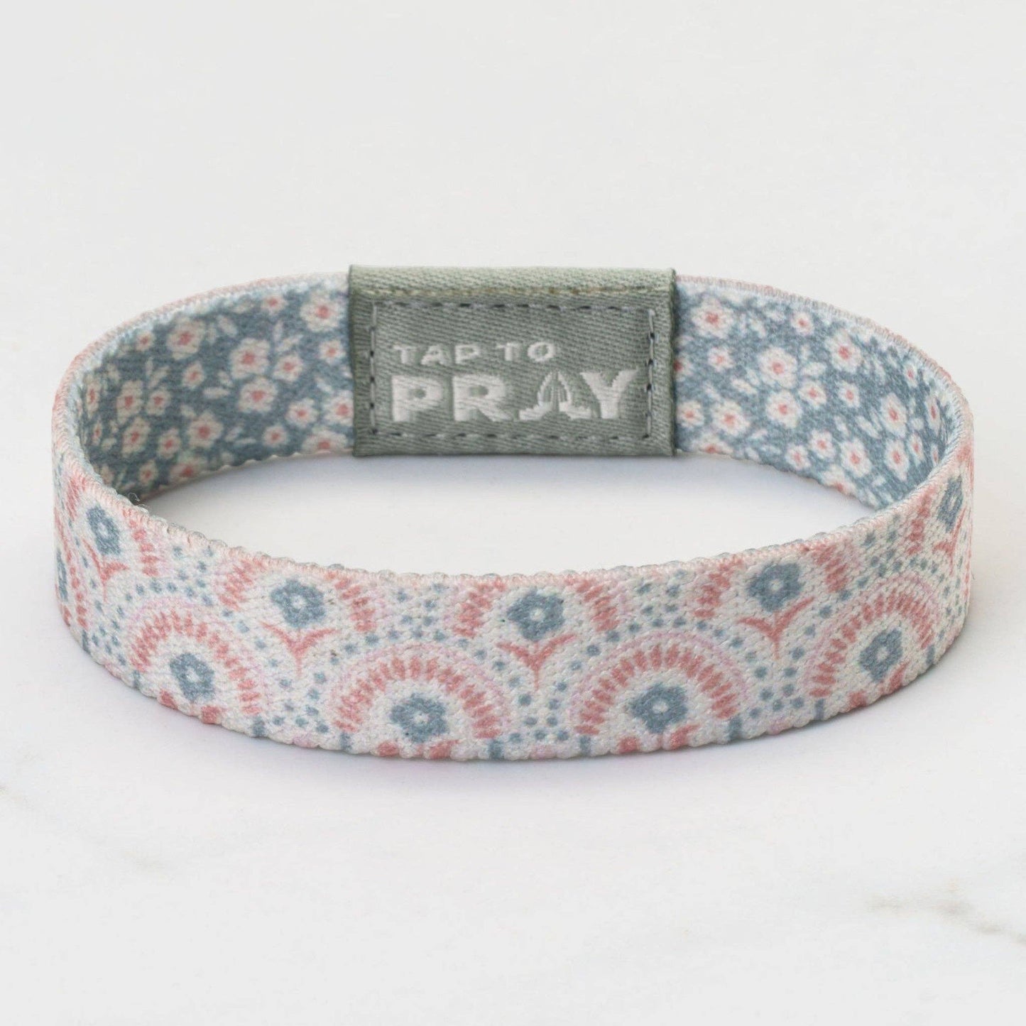 Tap To Pray® Wristband – Boho Bouquet: Extra Large