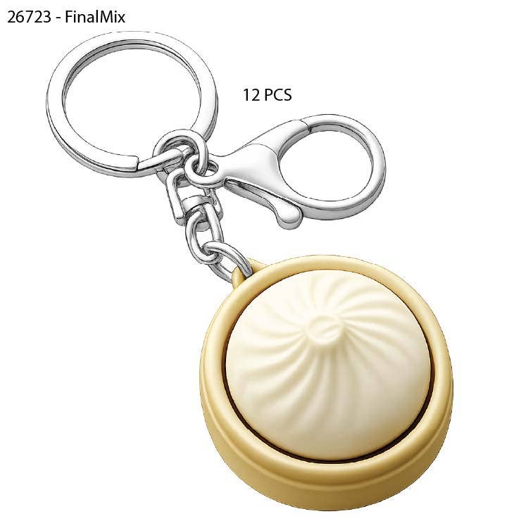 Fun Doh Dumpling Light-Up Click Fidget Keychain - 12/Display: Wholesale Price