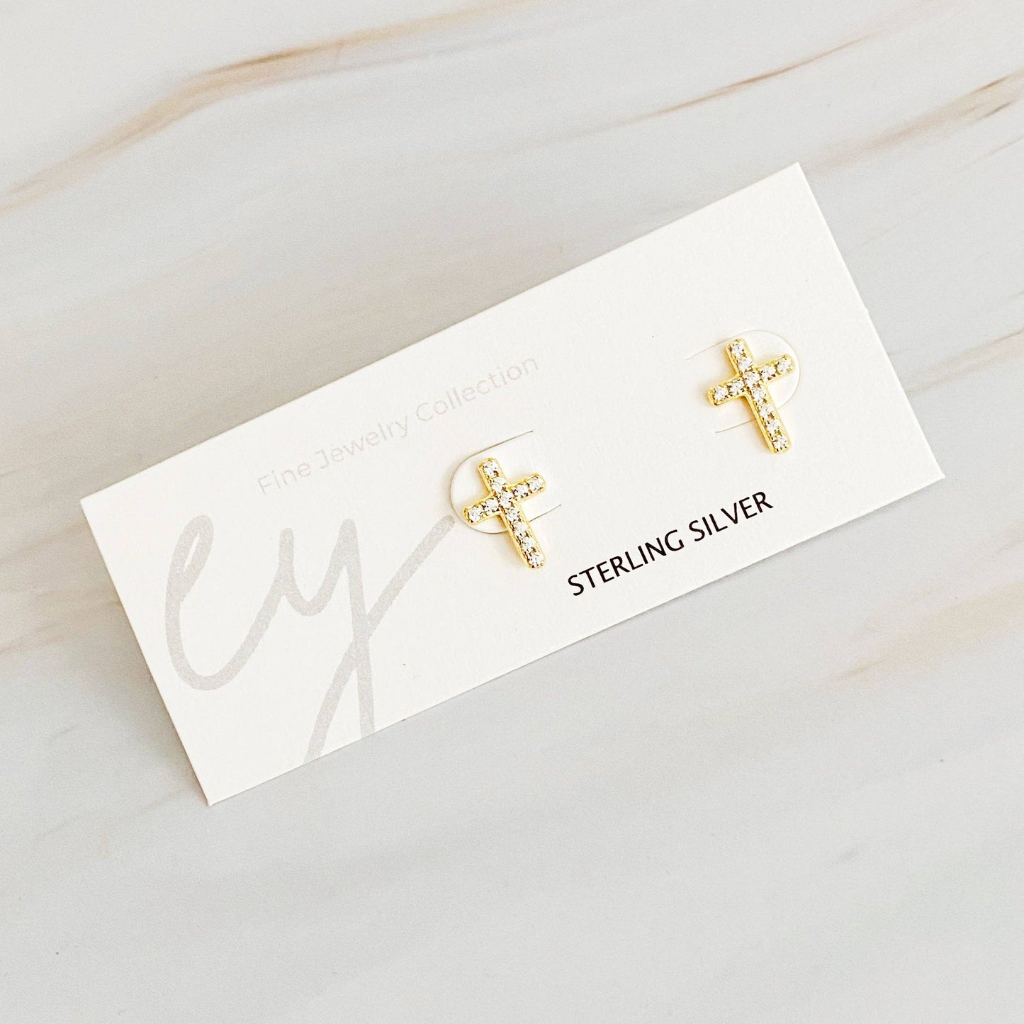 Mini Sparkle Mini Stud Sterling Silver Earrings: Infinity