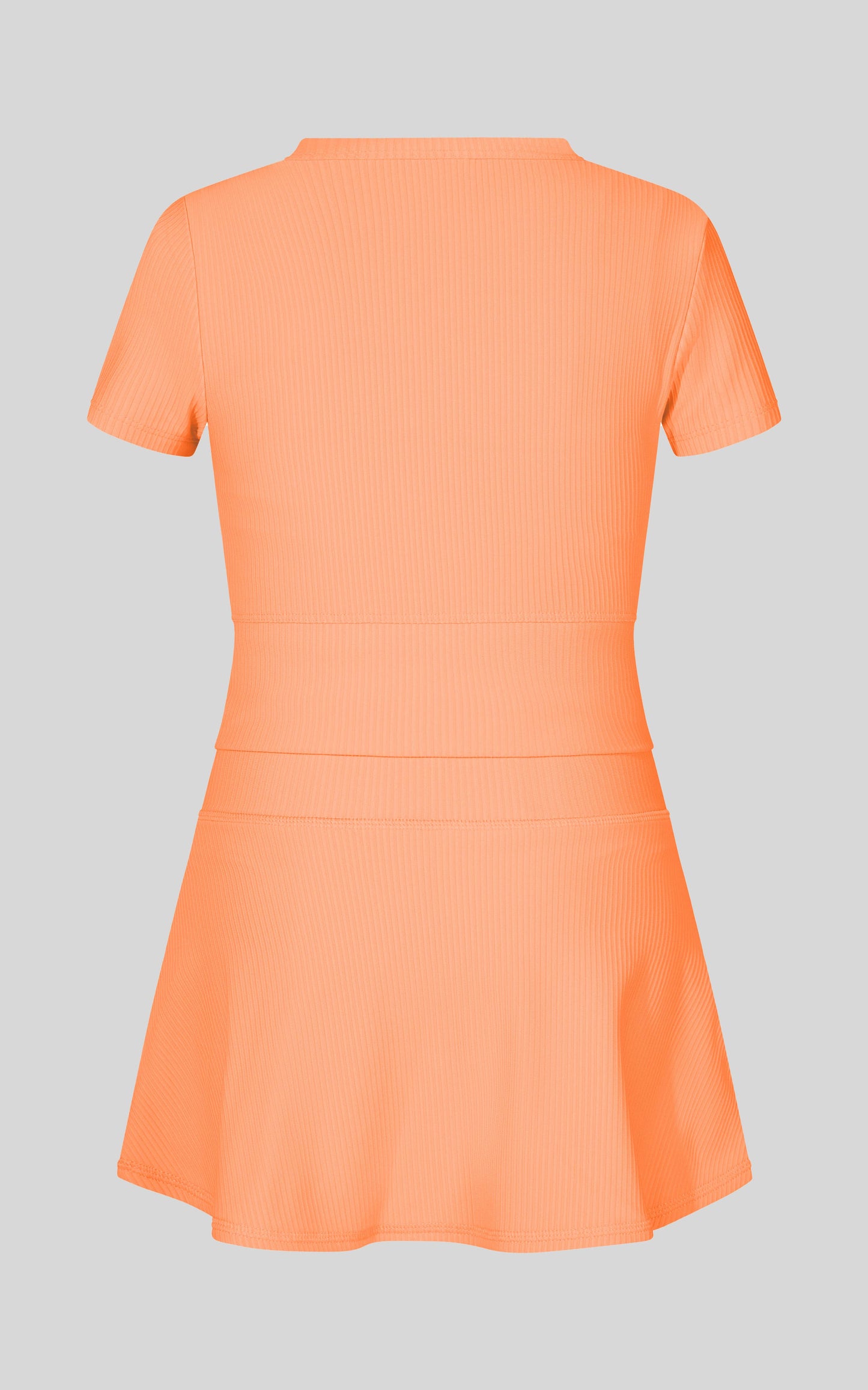 Little Girl Rib Marie Crossover Top and Skort Set: POWDER BLUE
