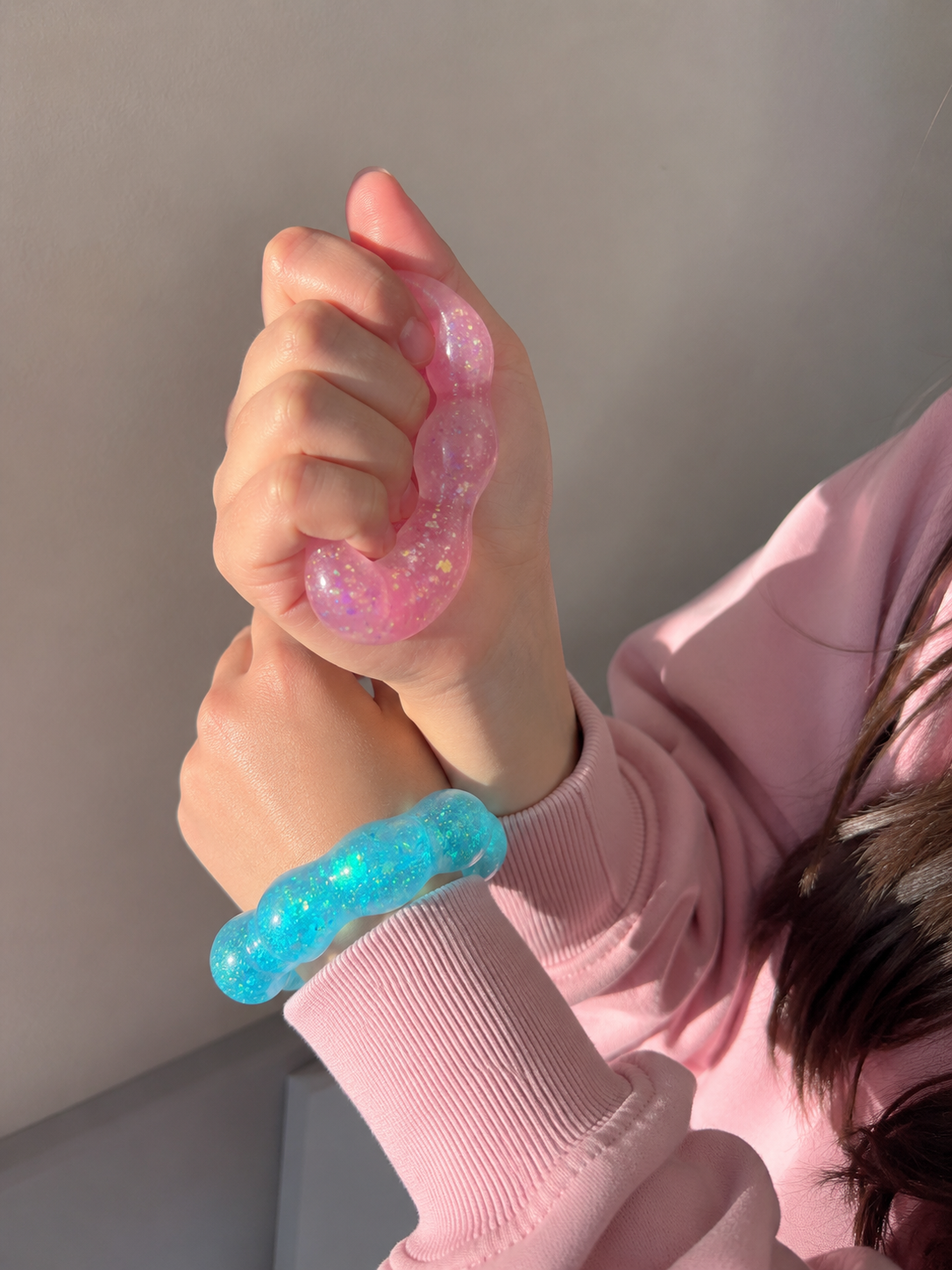 Feelzies™ Original Squishy Bracelet: Sunburst Orange