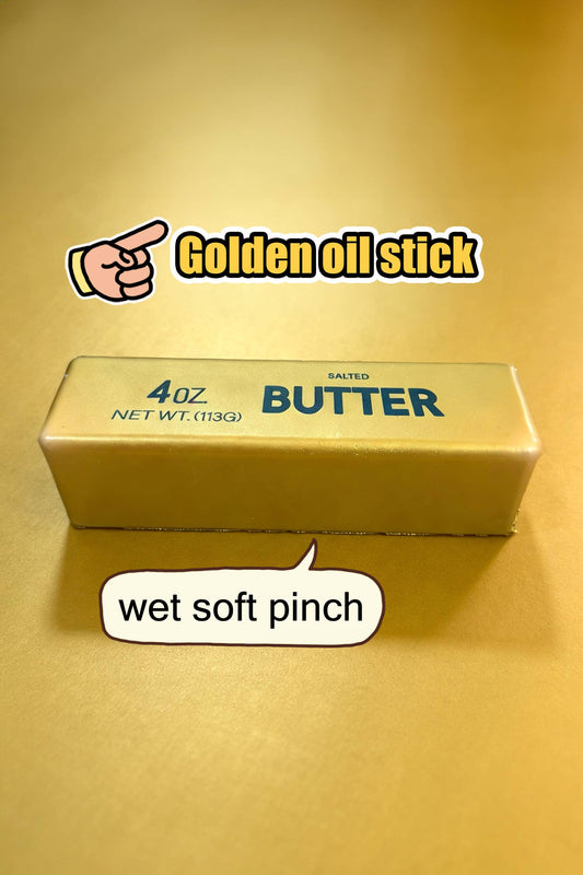 LDC Slated Butter Relieve Pressure Squishy Toy: Gold
