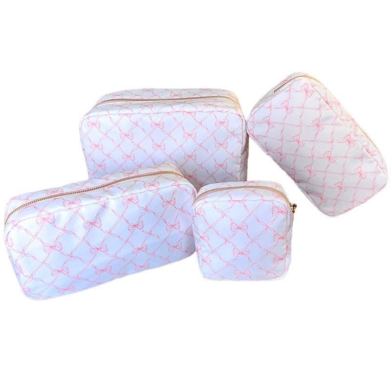 Sweet Bow Nylon Collection: Large Cosmetic