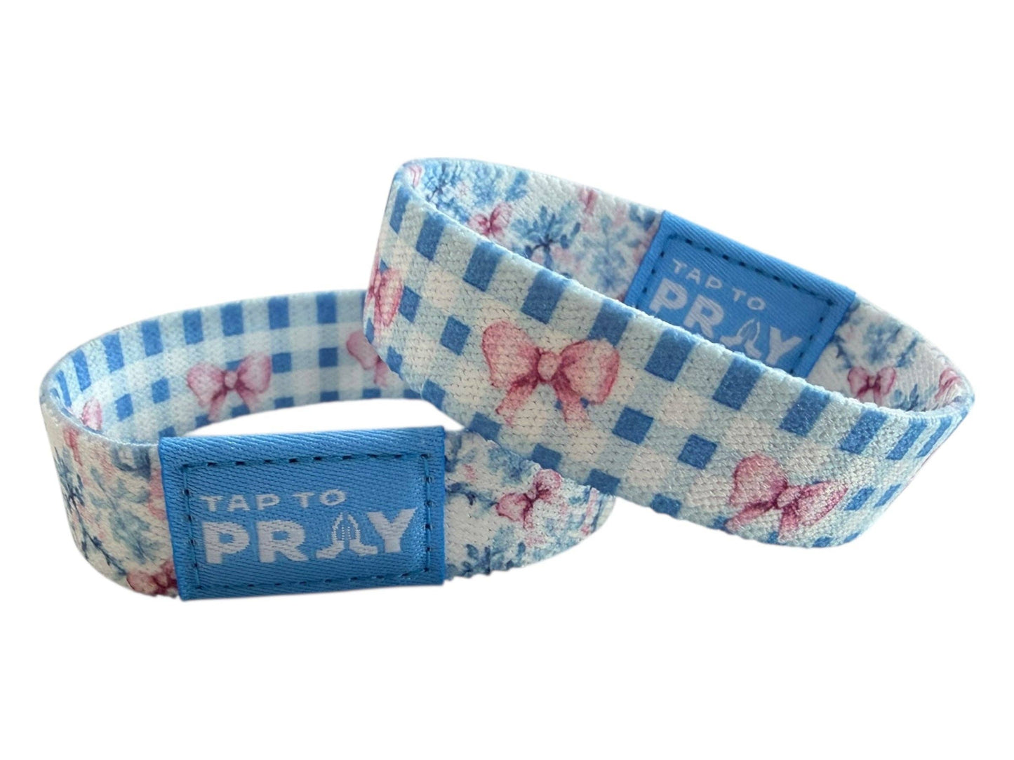 Tap To Pray® Wristband – Blue Belle: Extra Small