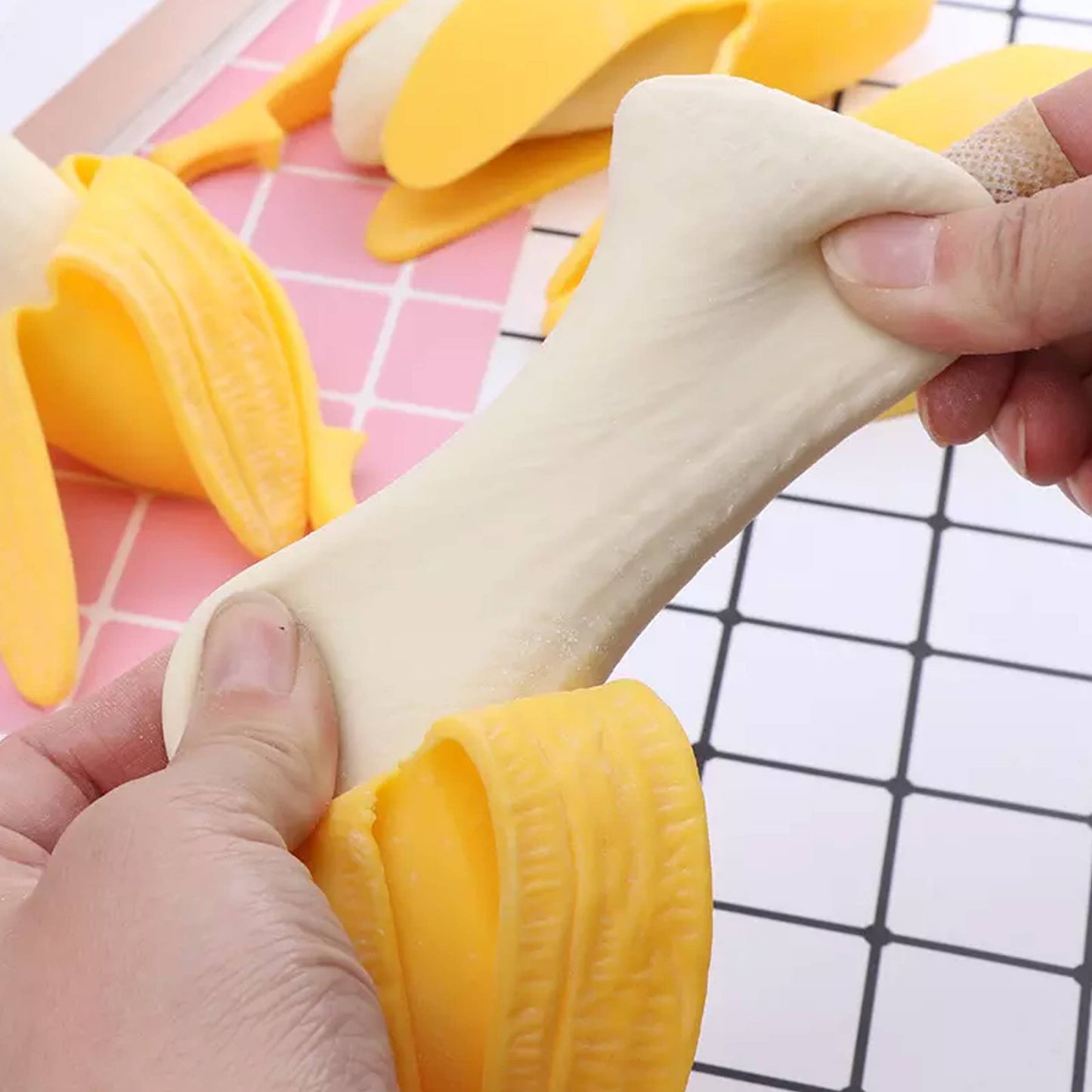 Prank Banana Squishy Fidget Kids Toy