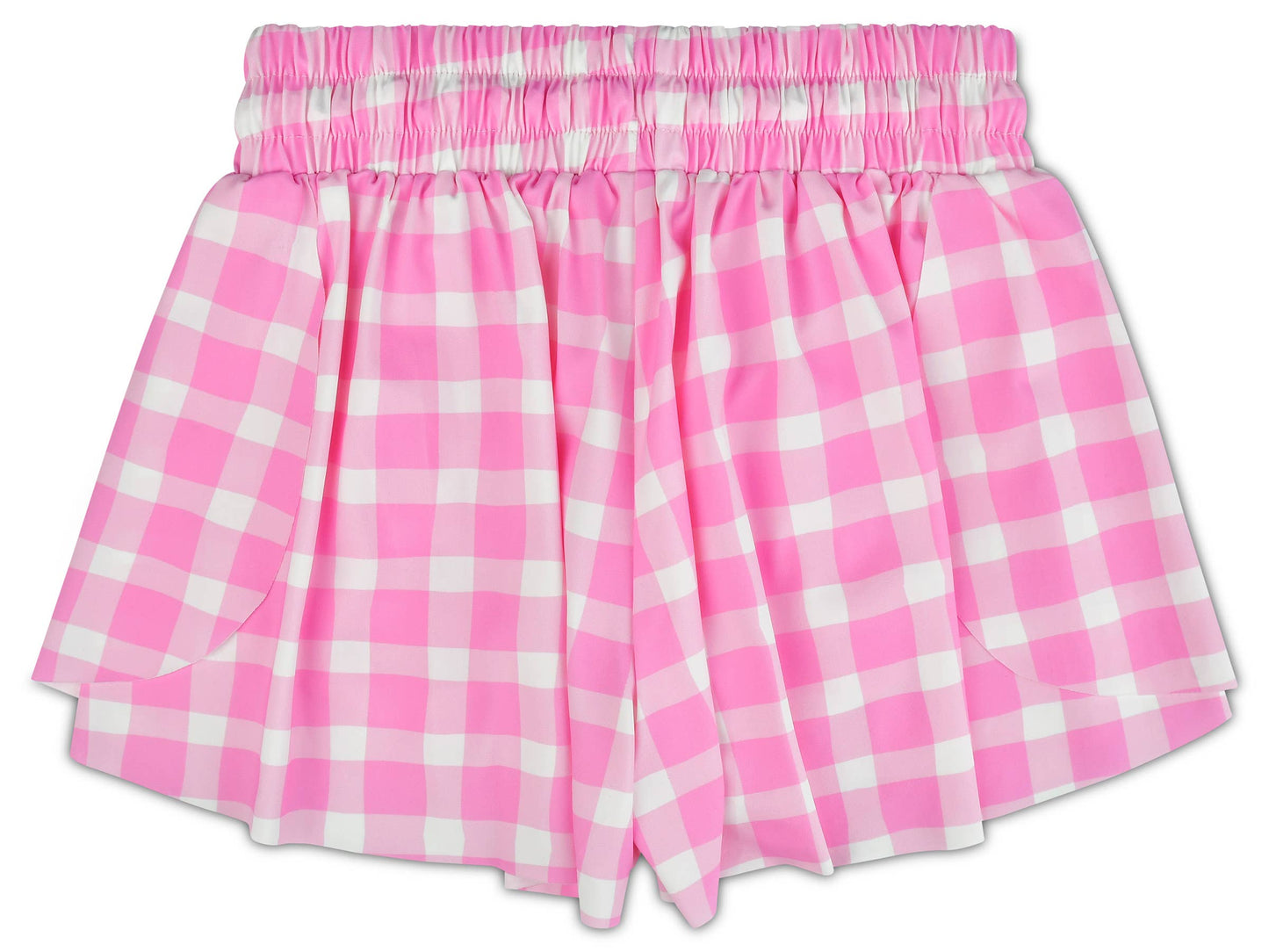 Pink Gingham Butterfly Shorts (Large (14))