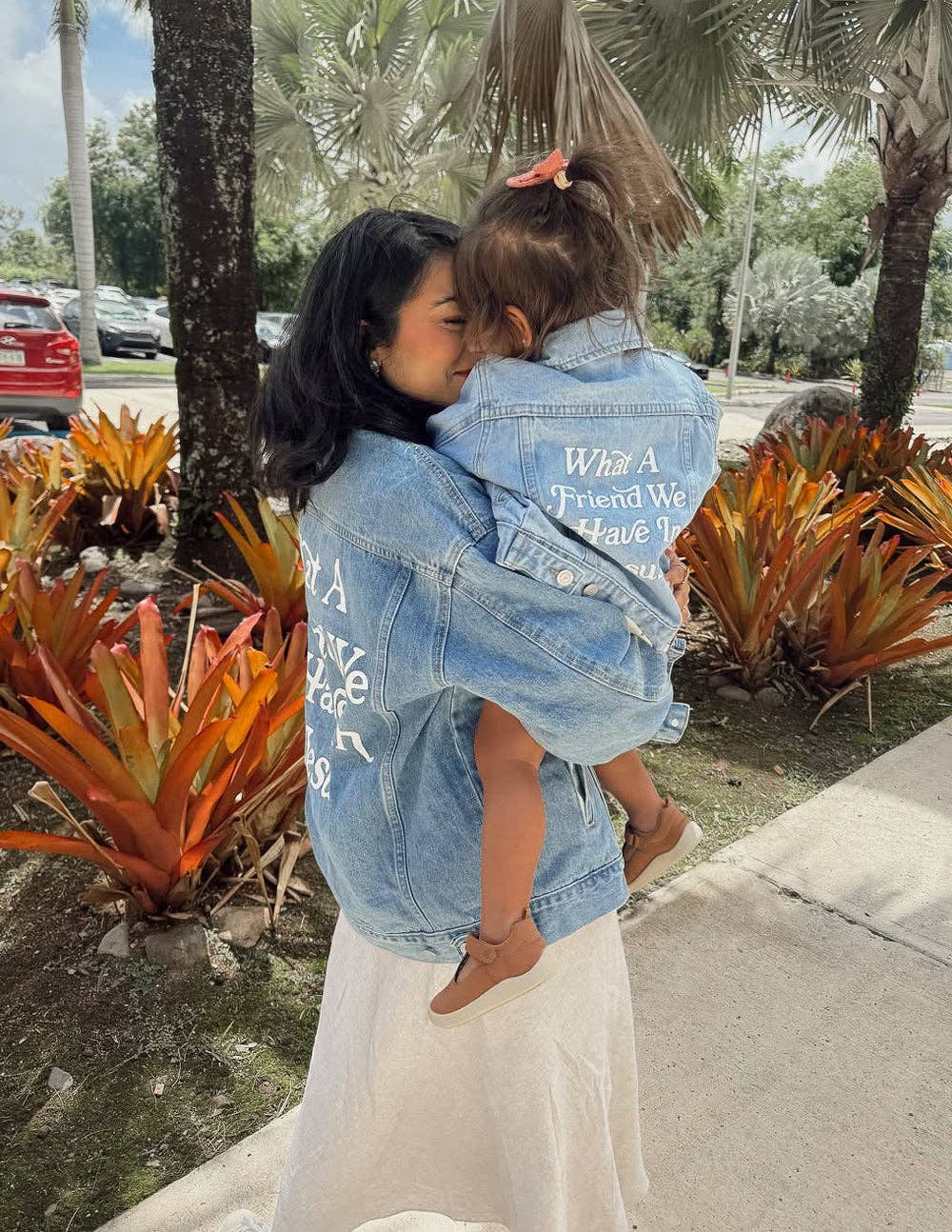 What a Friend in Jesus Kids Denim Jacket: 8Y