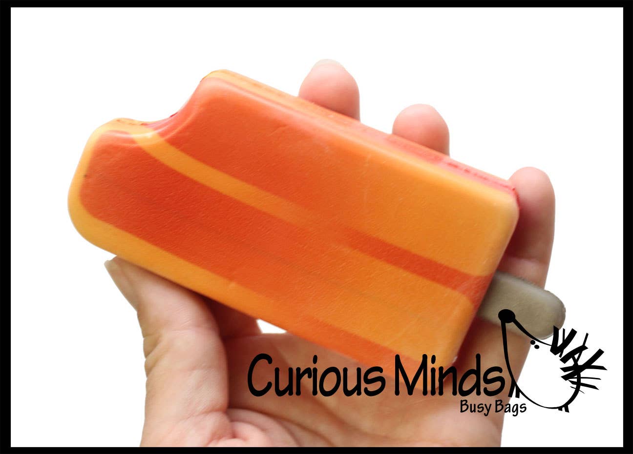 1 Squishy Slow Rise Popsicle with Face -  Scented Sensory, S