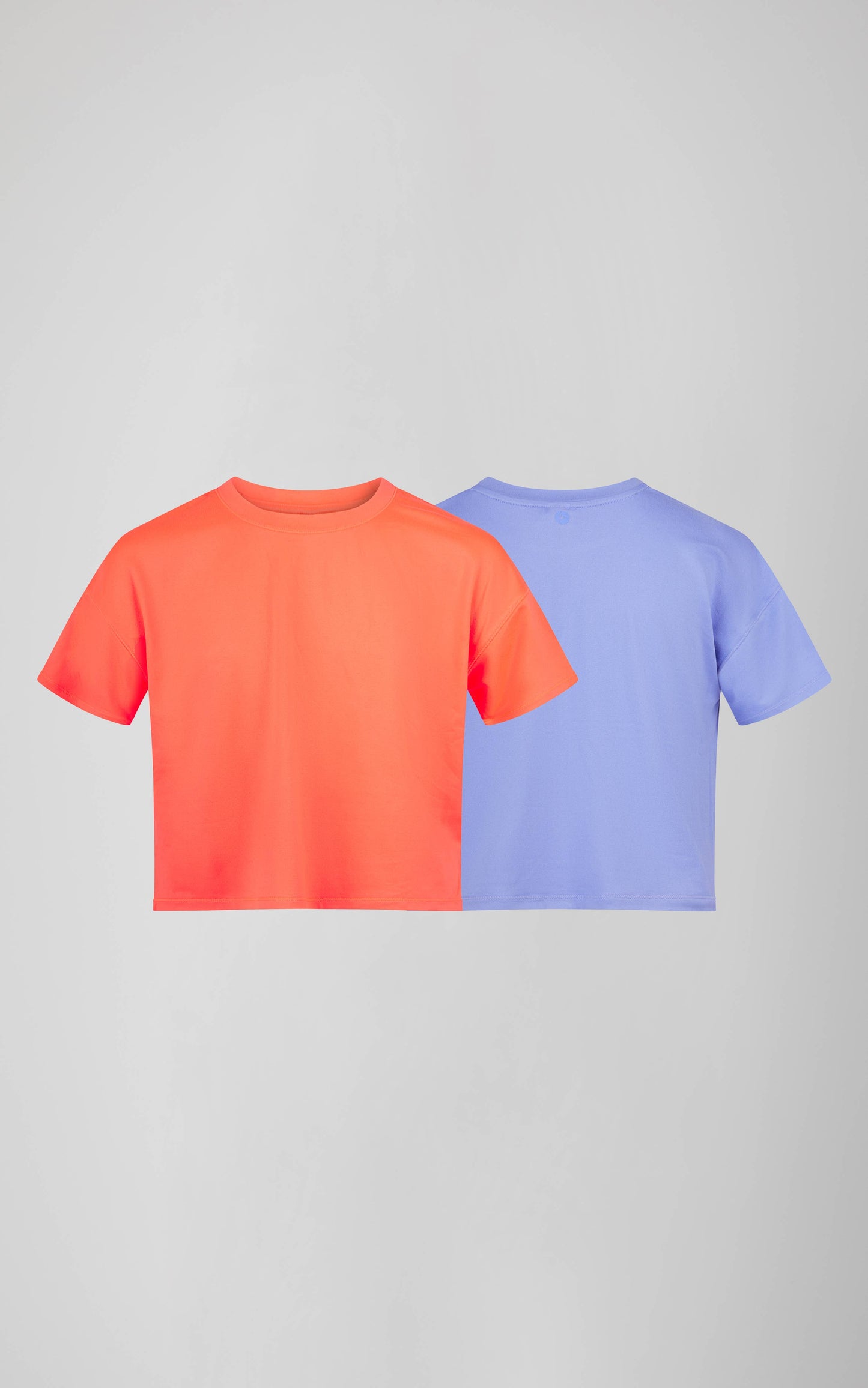 Girls - 2 Pack Super soft Deluxe Boxy Short Sleeves T-Shirts: KNOCKOUT PINK/CERAMIC