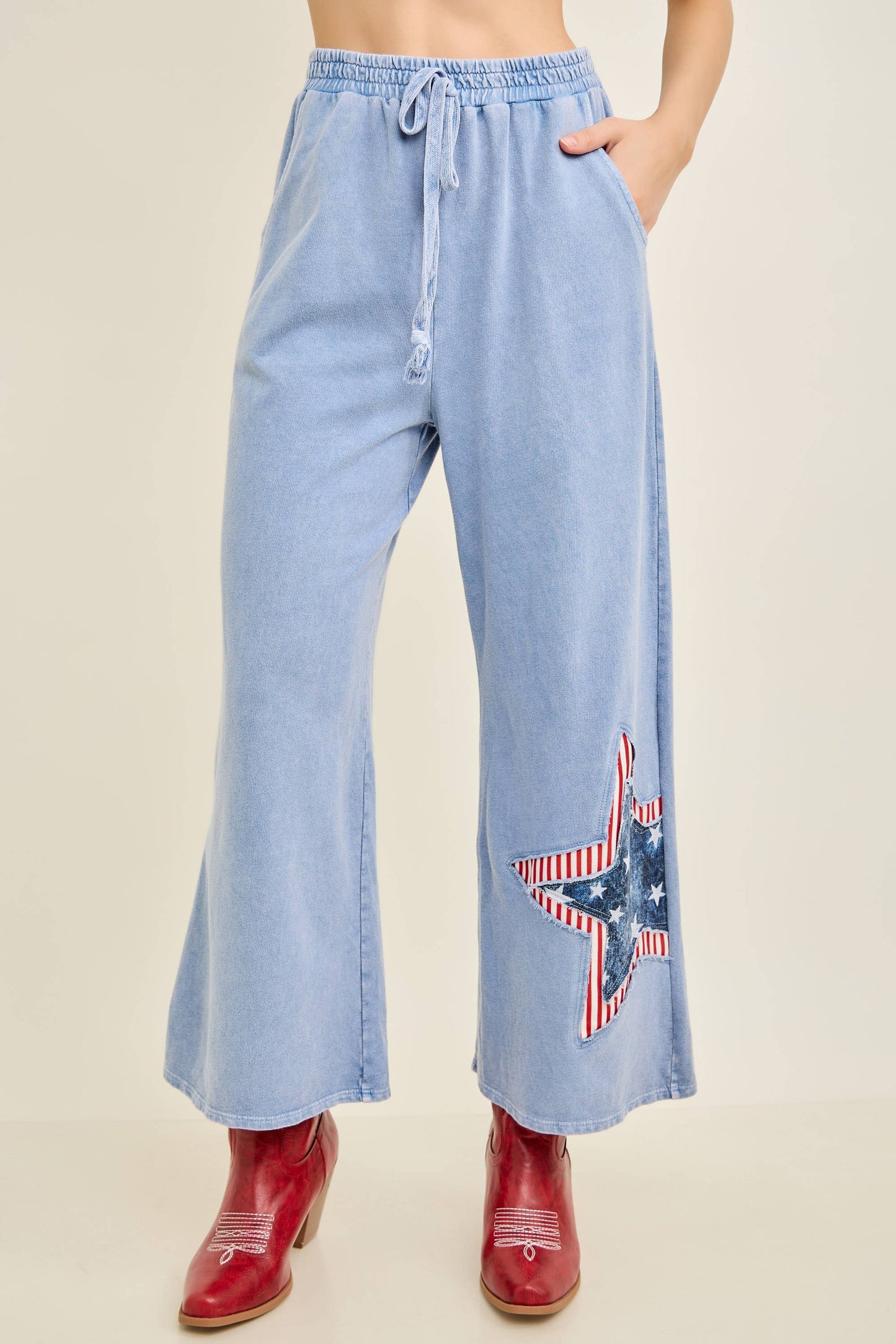 Americana Double Stars patched Pants