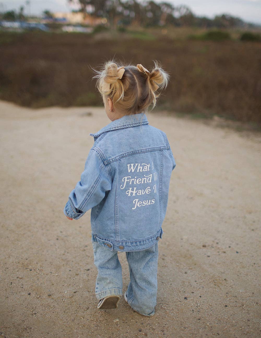 What a Friend in Jesus Kids Denim Jacket: 8Y