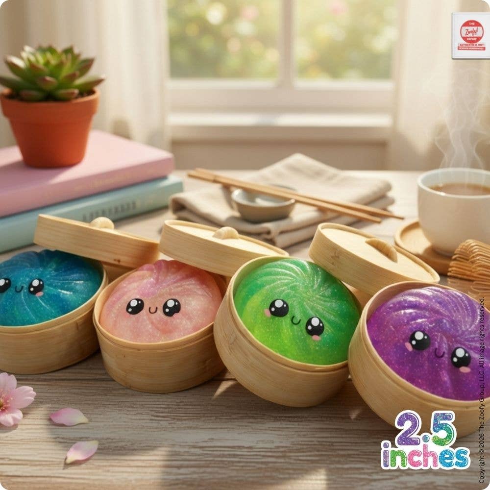 Mystery Glitter Dumpling Mini Squishies - 12pc PDQ (2.5")