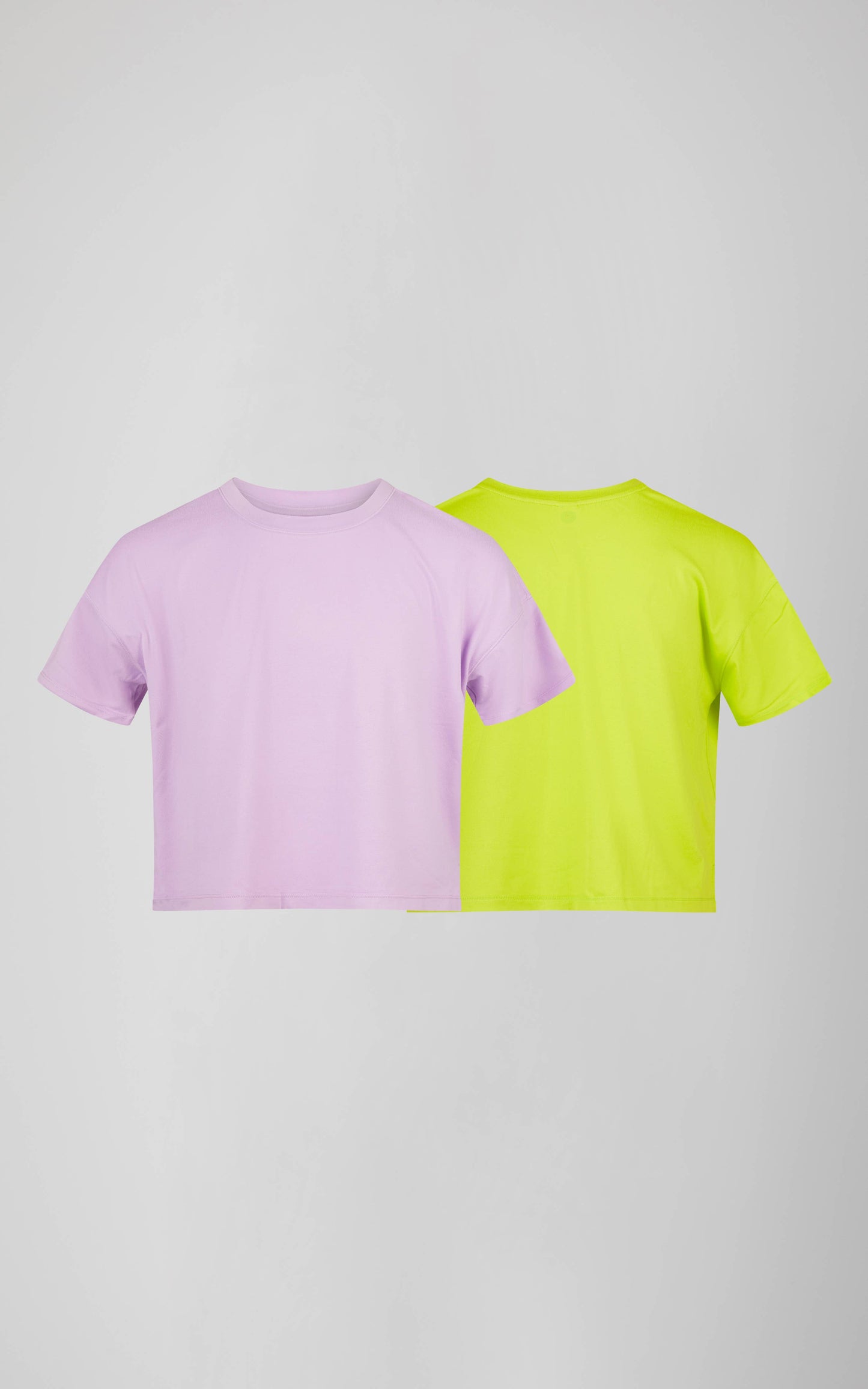 Girls - 2 Pack Super soft Deluxe Boxy Short Sleeves T-Shirts: KNOCKOUT PINK/CERAMIC