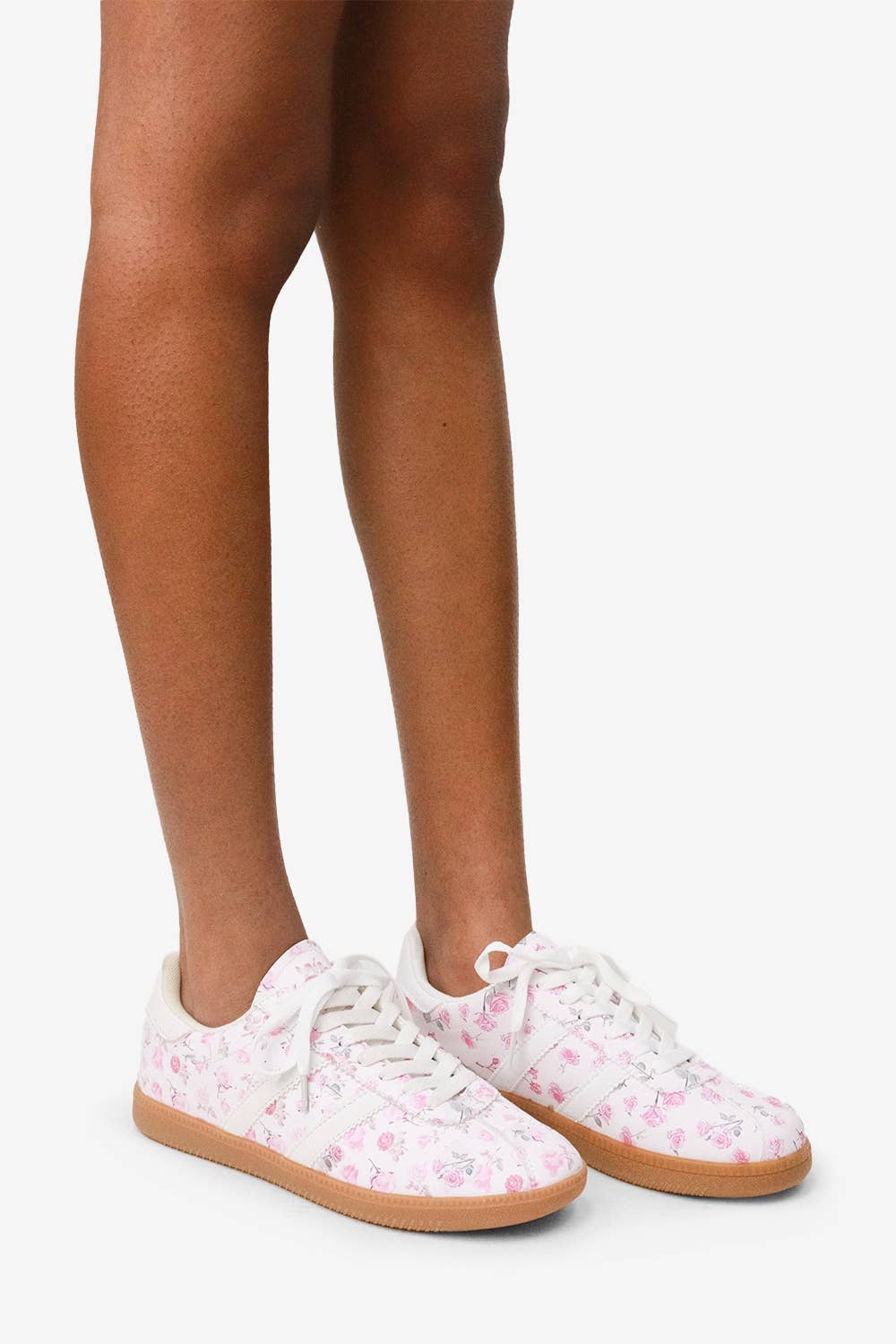 EXPRESSO BEAN - [OPEN SIZING] Floral Sneakers : Blue / 6
