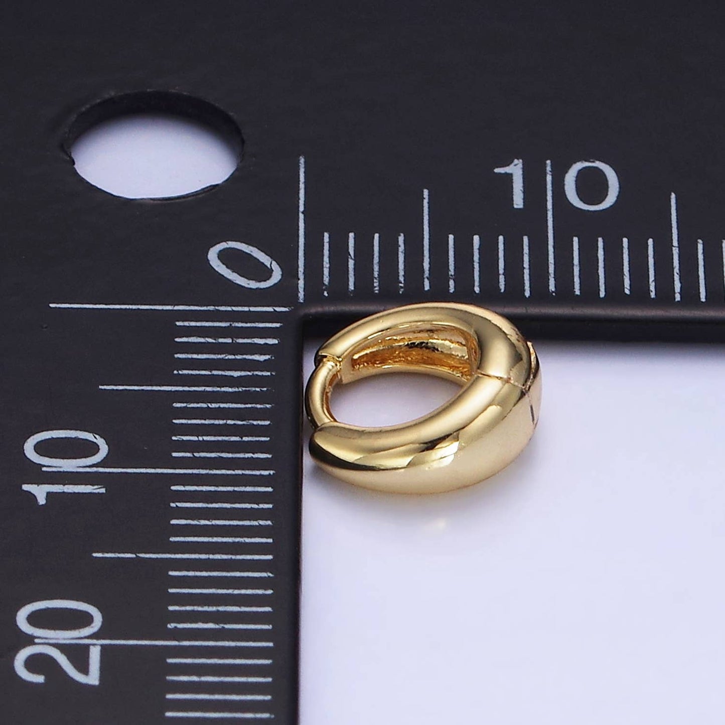 14K Gold Filled 10mm Minimalist Dome Cartilage Earrings