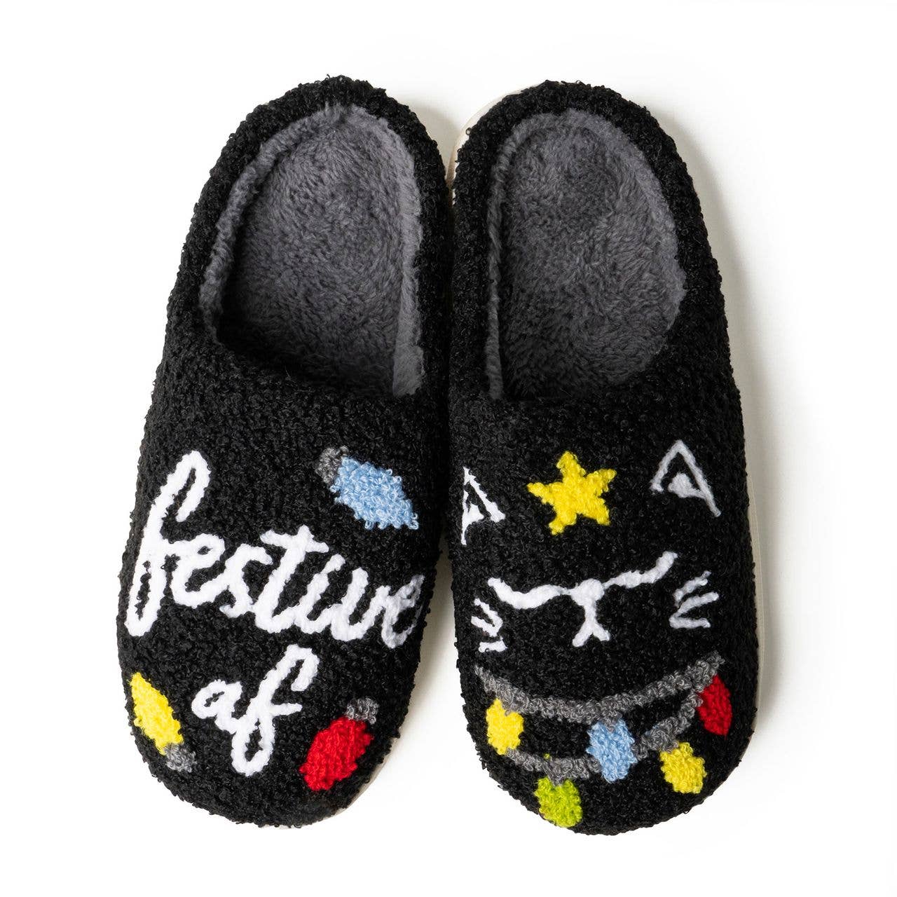 Two Left Feet Holiday Lounge Out Loud Comfy Slippers OS: Small / Peace of Peppermint
