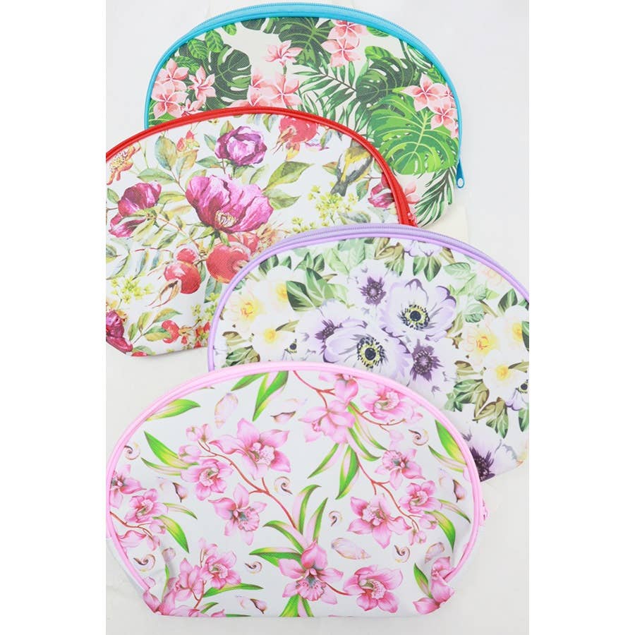 Flower Multi Use Pouch Bag: MIX COLOR / ONE
