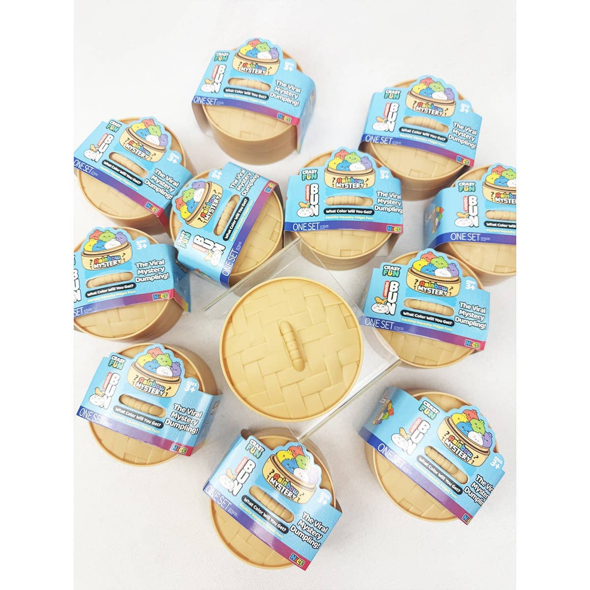Slow Rising Mystery Dumpling Squishy with Steamer: MIX COLOR / ONE(12)