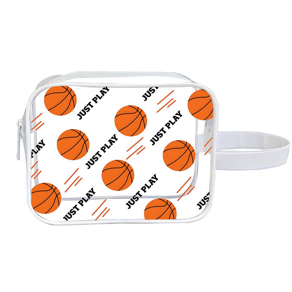 Volleyball Pouch Ball PVC Game Day Clear Makeup Bag: Volleybl / M