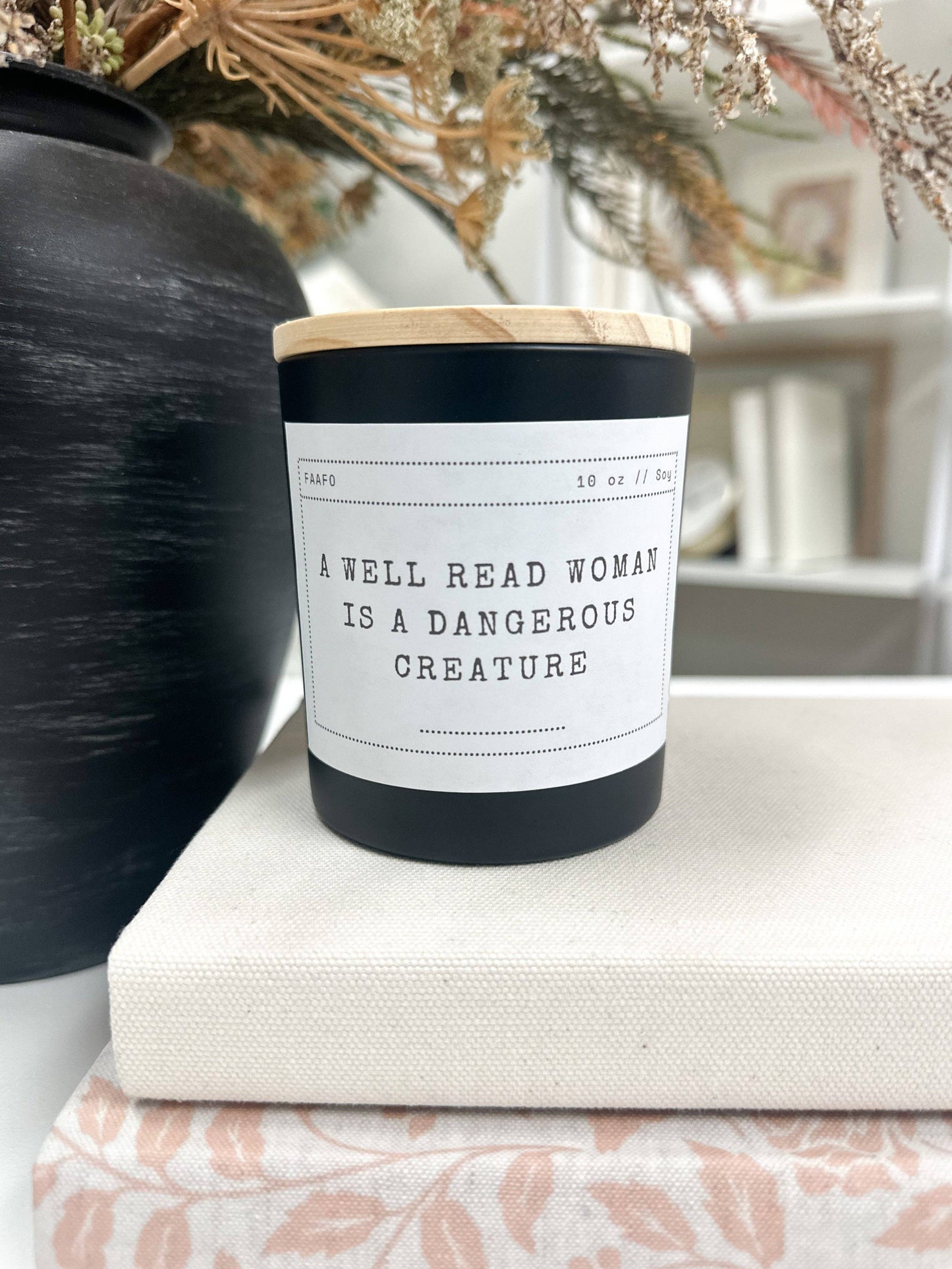 Funny Book Lover Candle: I Like Books and Maybe Three People